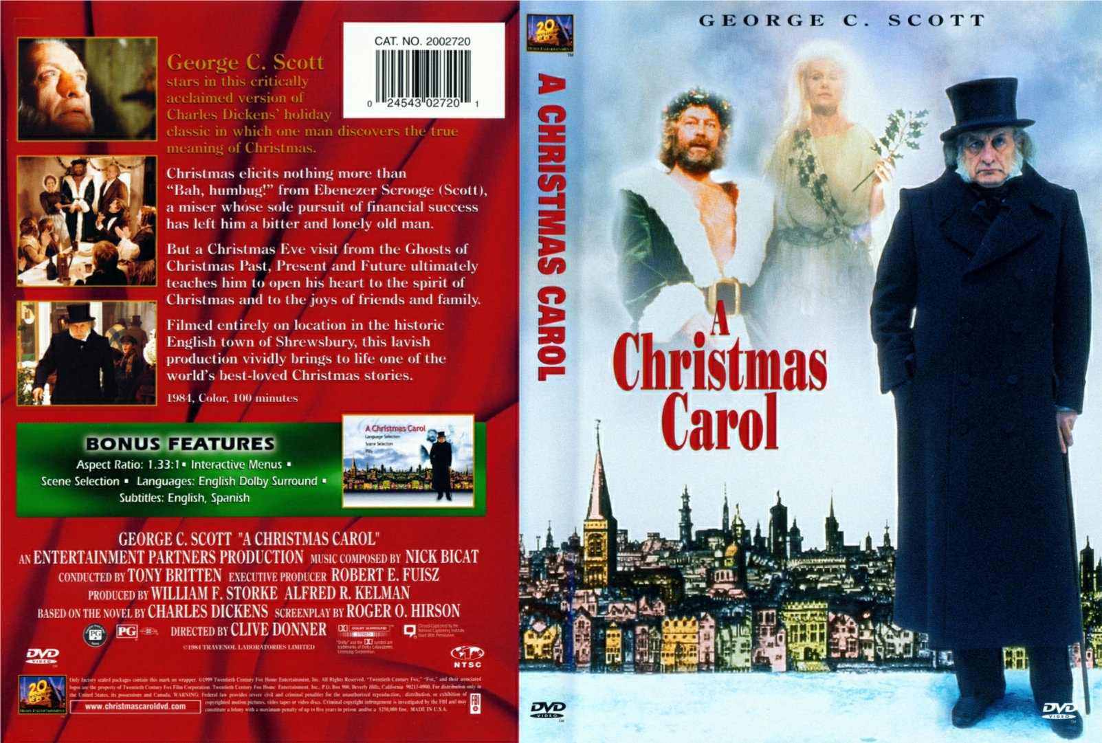 COVERS.BOX.SK ::: A Christmas Carol - George C. Scott - high quality DVD / Blueray / Movie