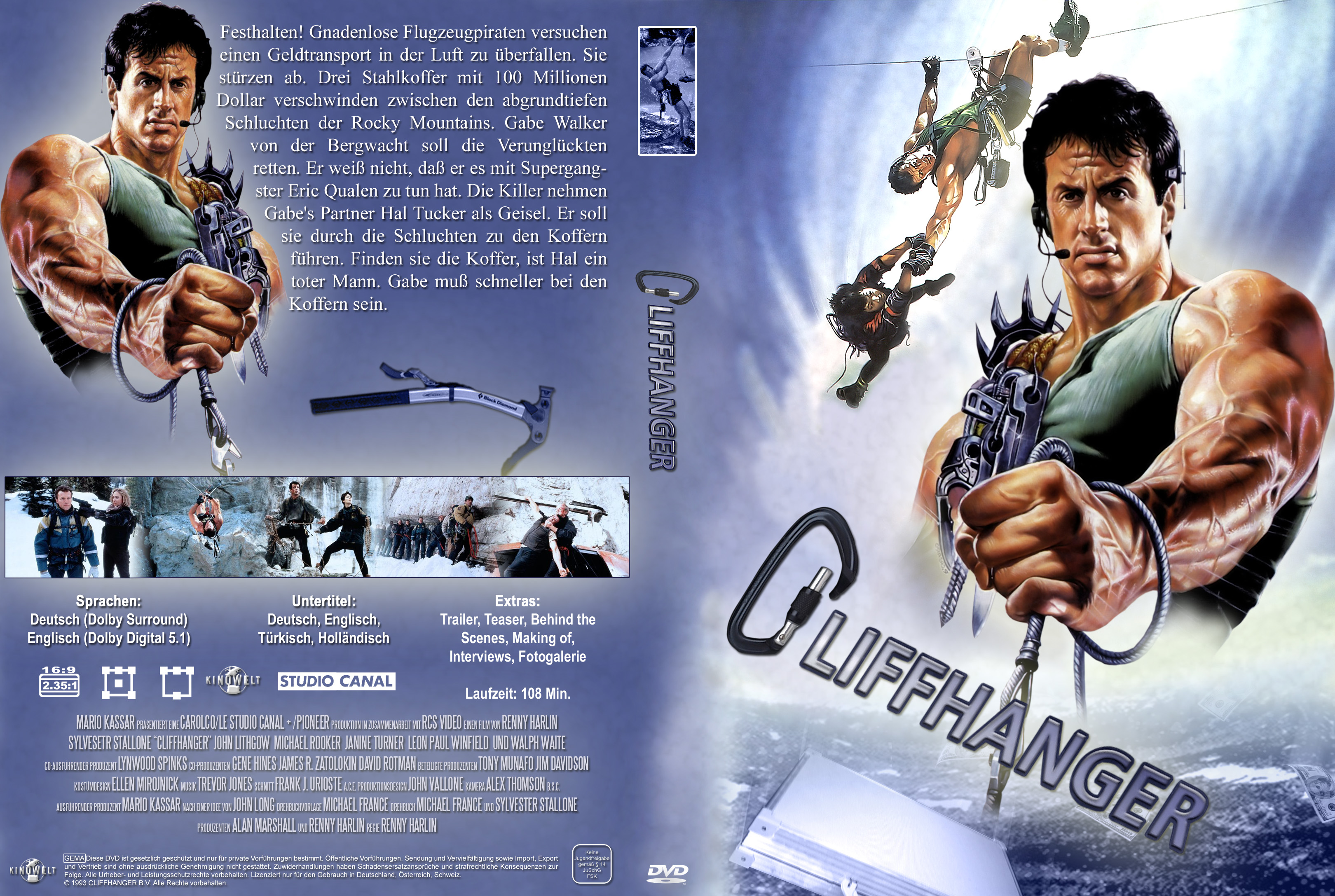 COVERS BOX SK Cliffhanger 1993 High Quality DVD Blueray Movie