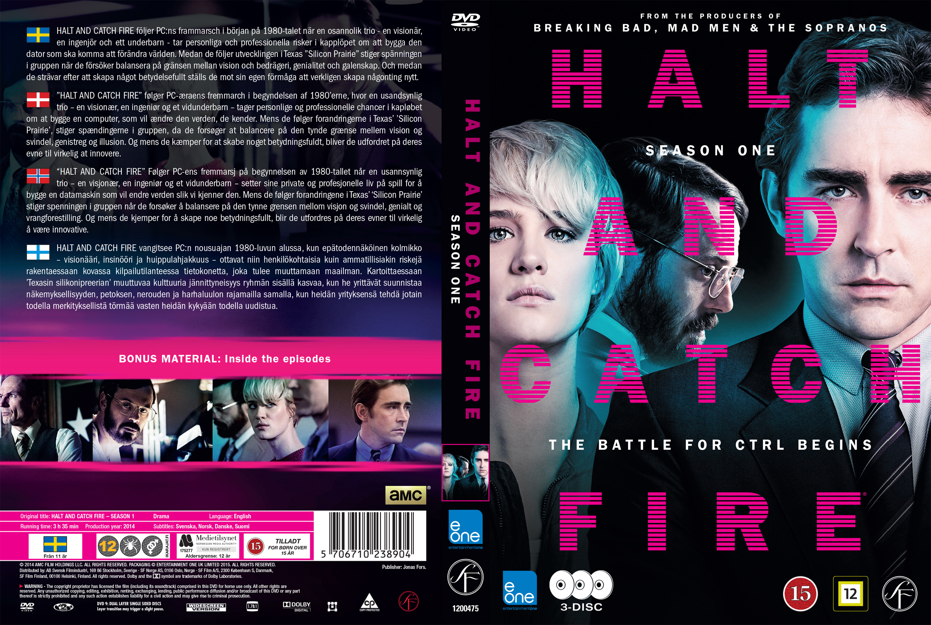 COVERS BOX SK Halt And Catch Fire Season 1 Nordic High