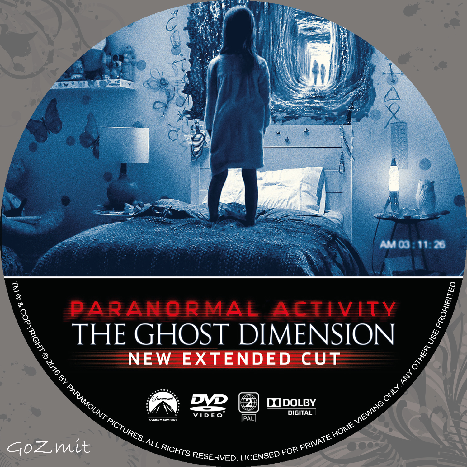 Covers Box Sk Paranormal Activity 5 The Ghost Dimension 2015 High Quality Dvd Blueray