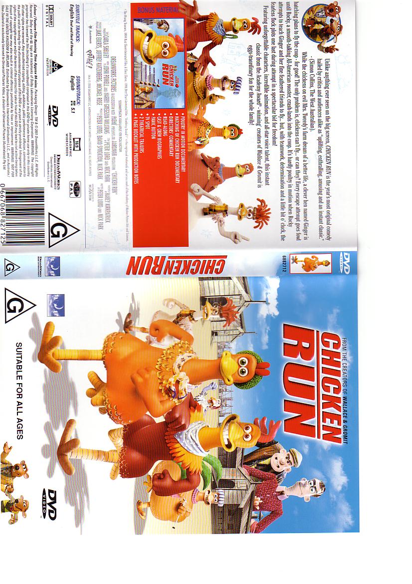 Covers Box Sk Chicken Run 00 High Quality Dvd Blueray Movie