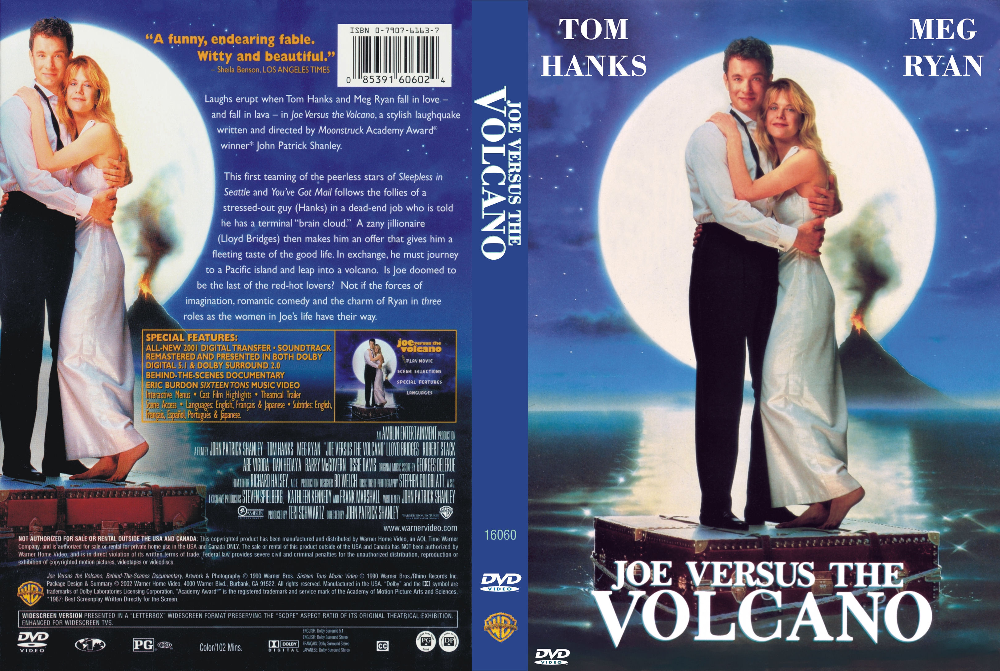 Joe Versus the Volcano (1990) - front back.