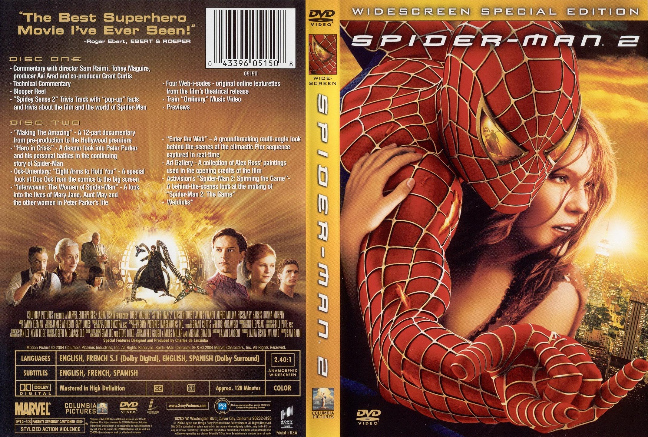 Spider-Man 2 (2004) - front back.