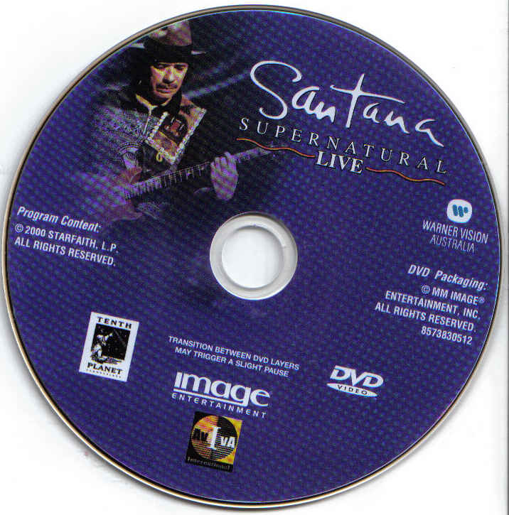 COVERS.BOX.SK ::: santana live, supernatural - high quality DVD ...