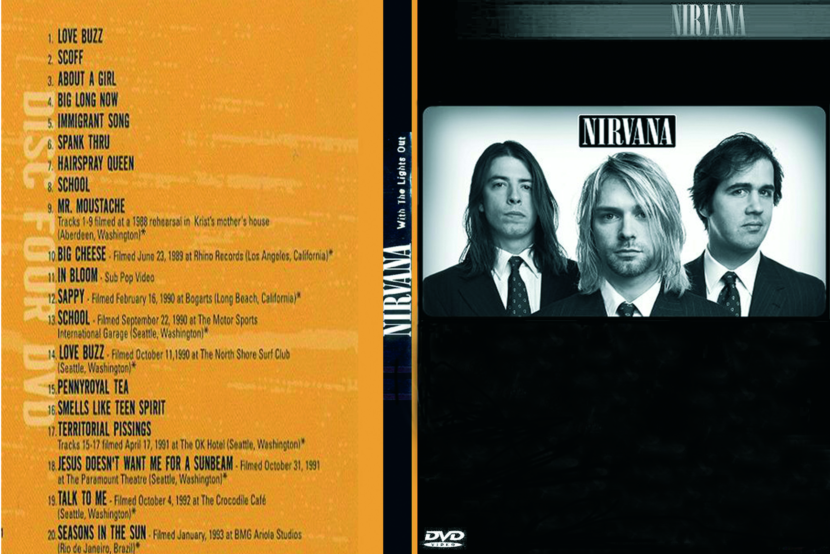 Vurdering Settle skarp COVERS.BOX.SK ::: Nirvana - With the lights out Box-set DVD - high quality  DVD / Blueray / Movie