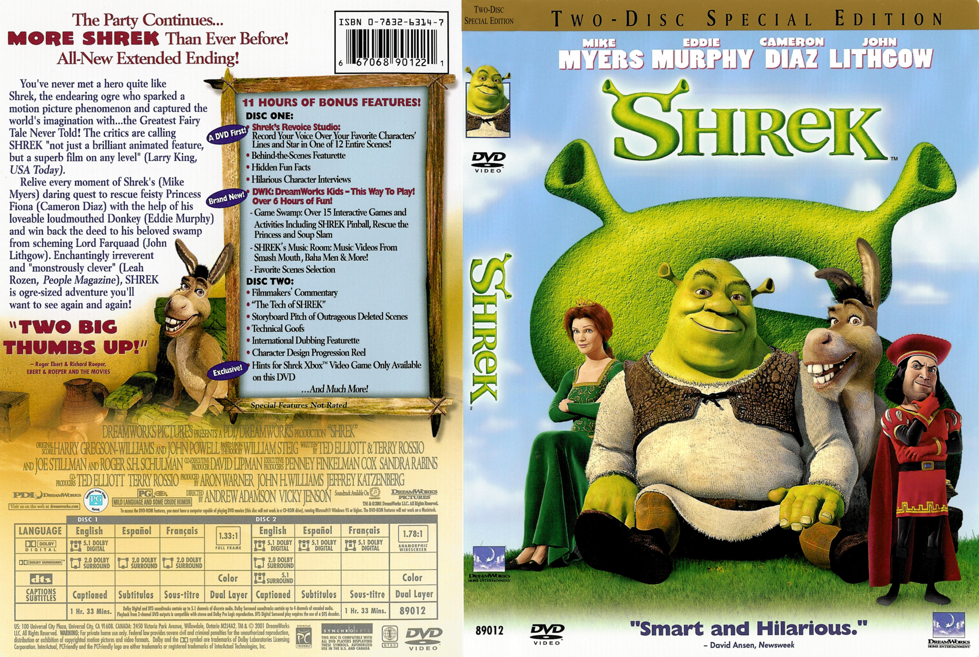 Shrek VHS Box