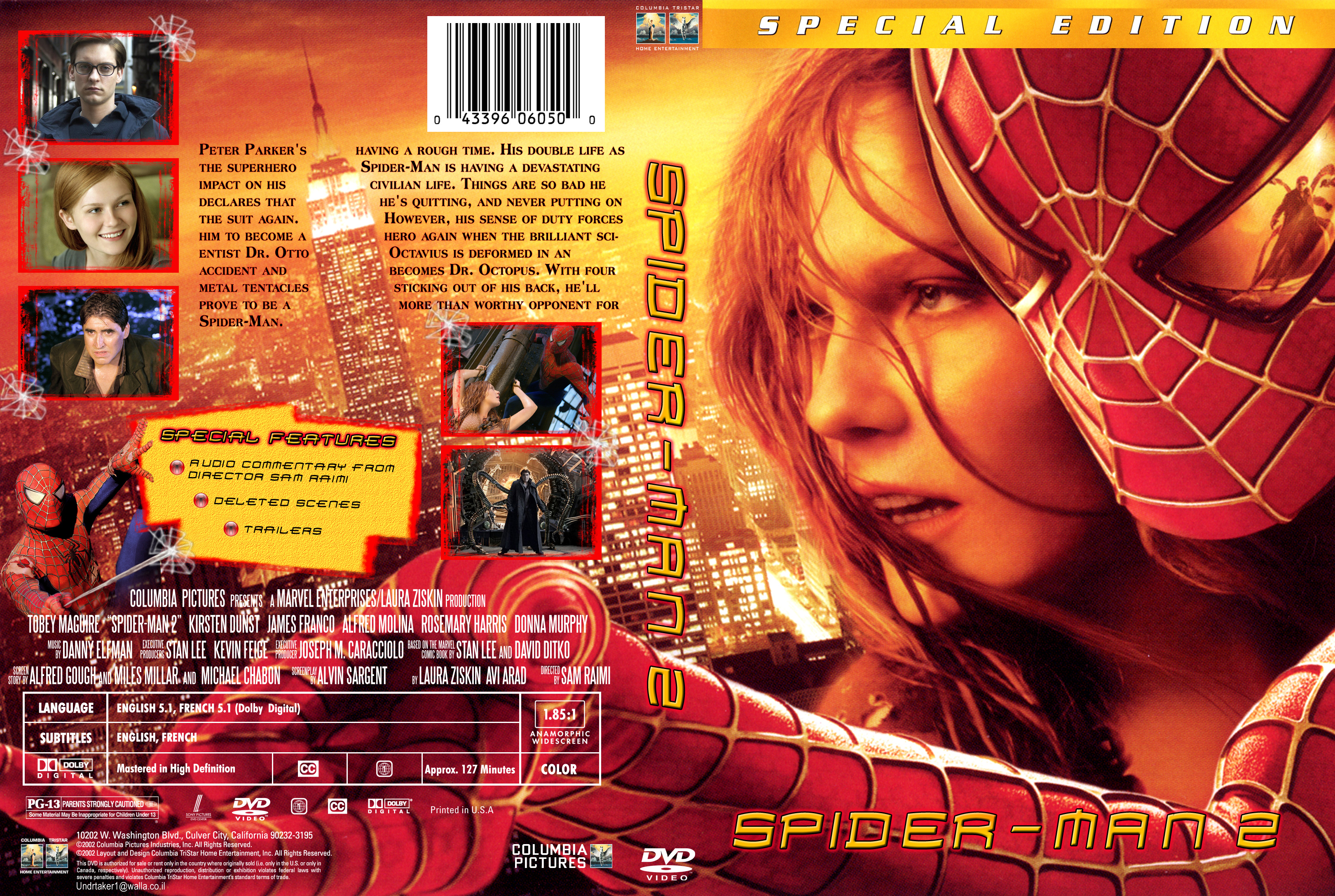 Spider Man 2 - front back.