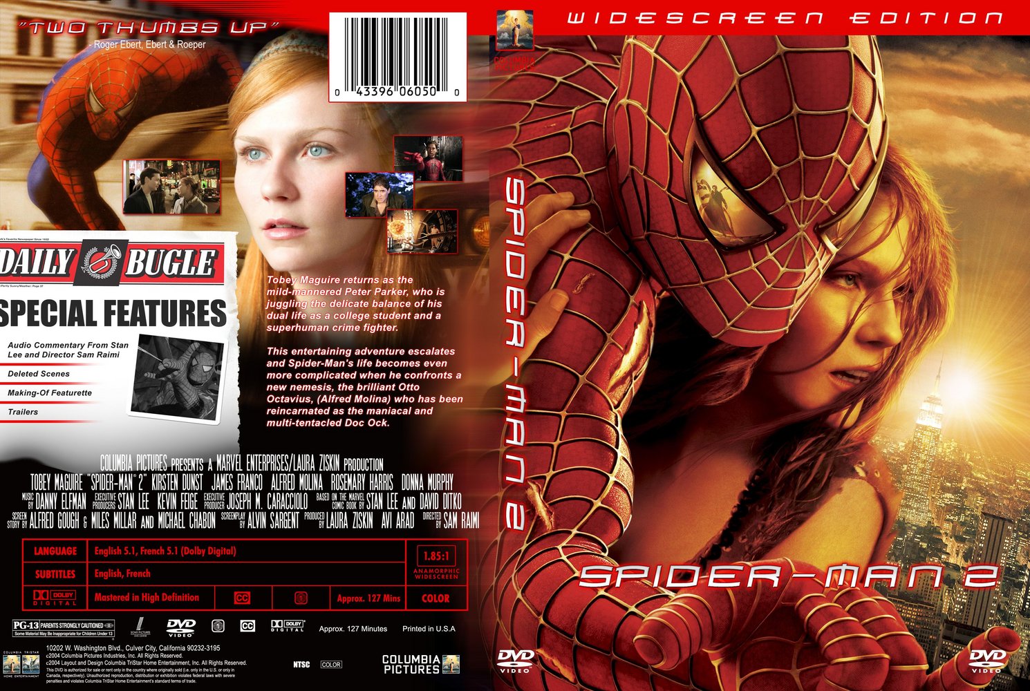spiderman 2 dvd cover