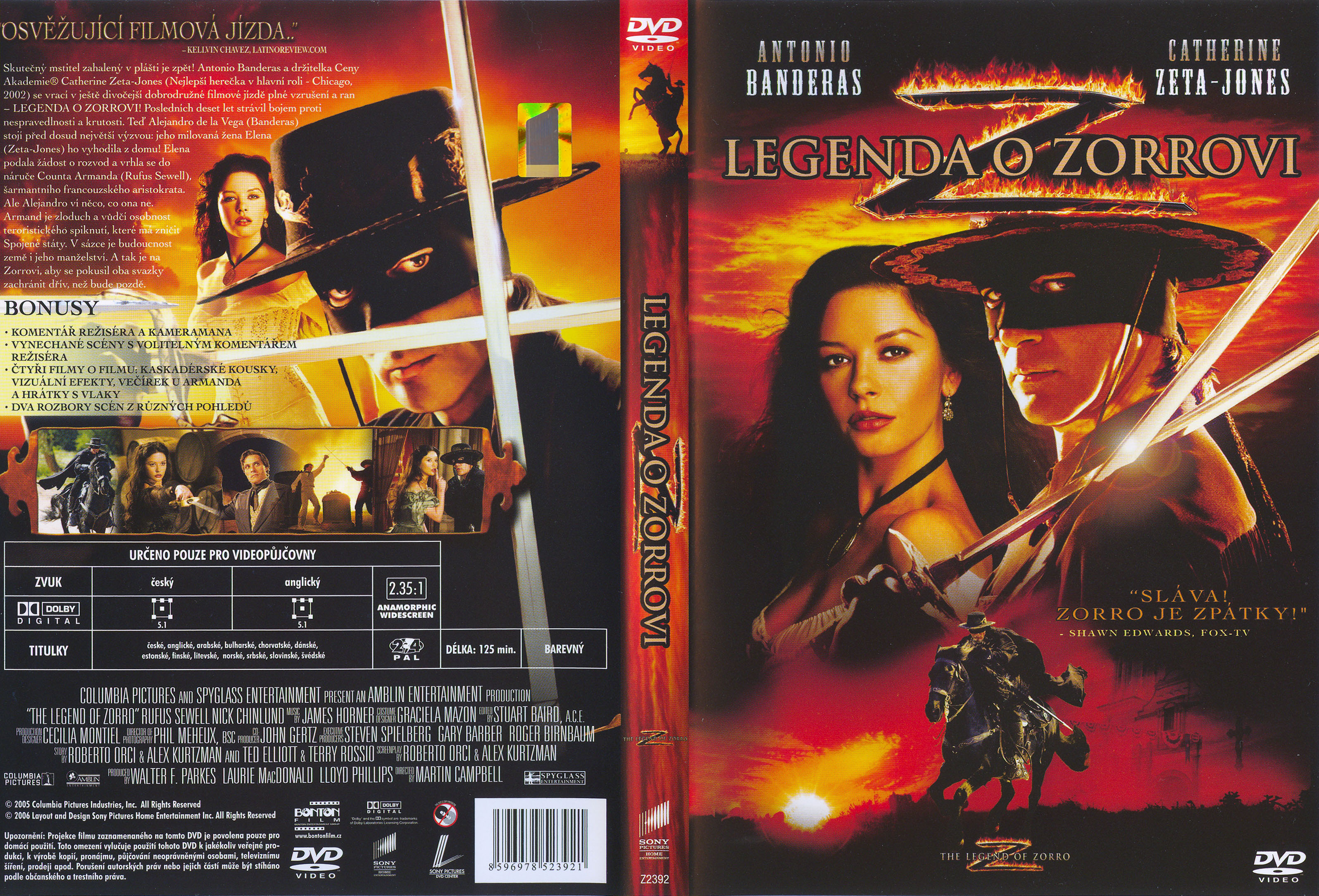 COVERS.BOX.SK ::: Zorro 2 - A lenda - high quality DVD / Blueray