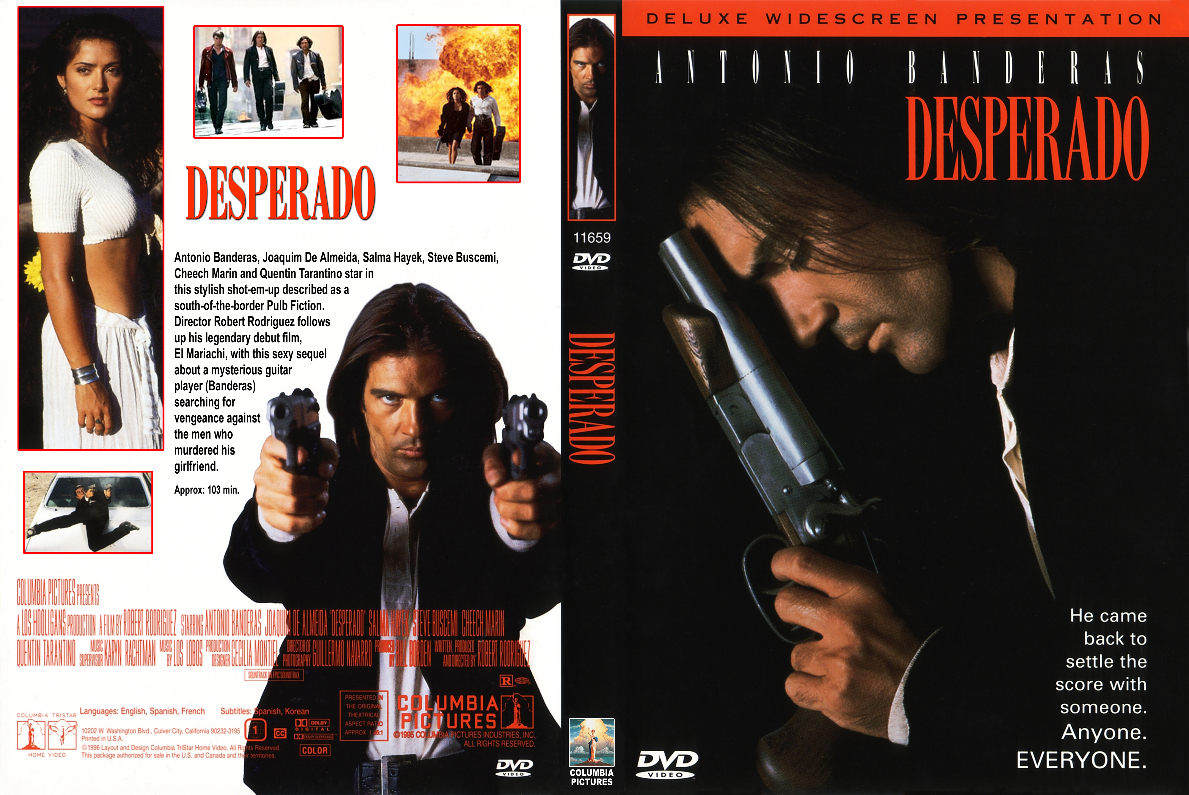 Desperado (DVD, 2003, Edition Speciale) *Cover Art in Spanish