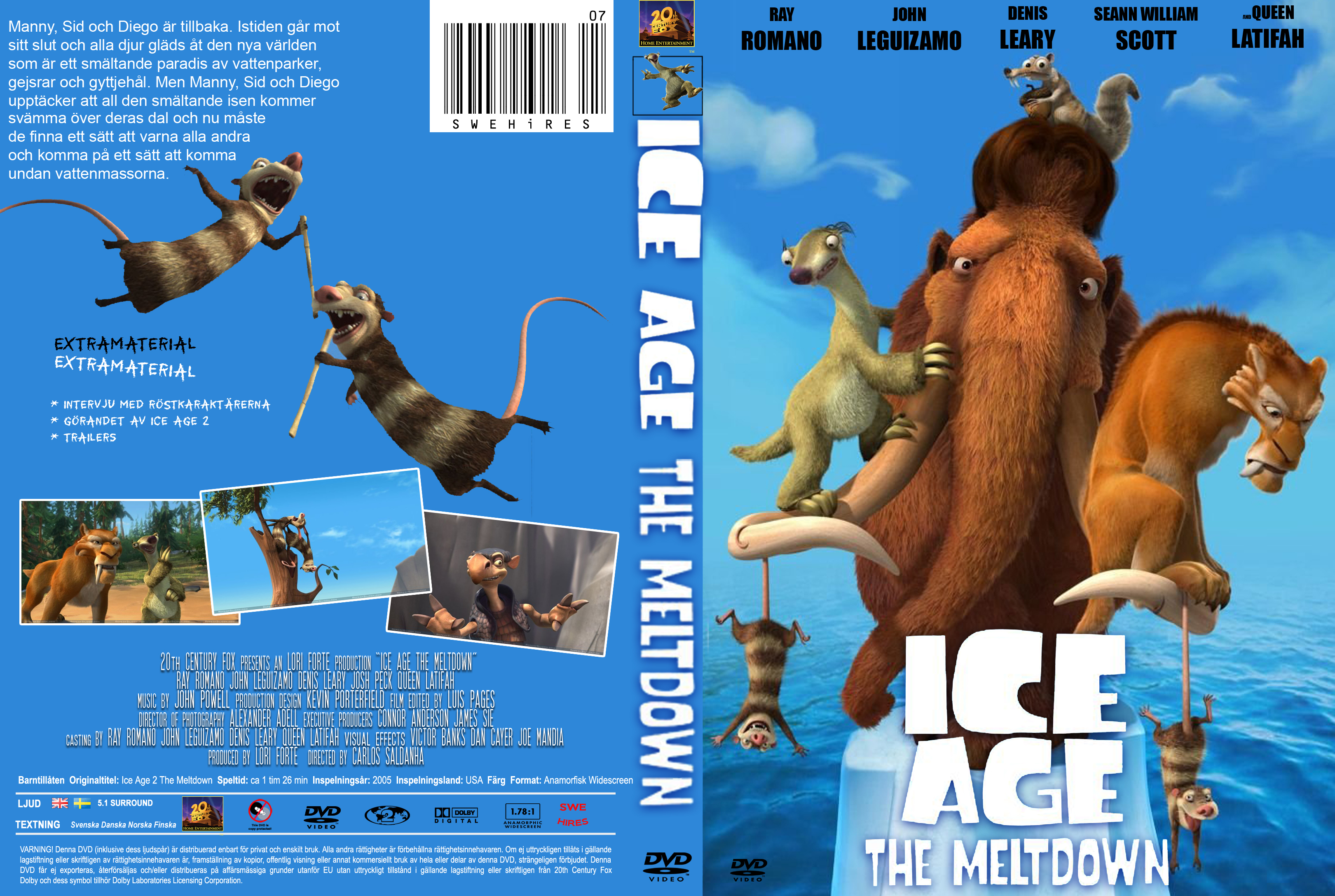 Ice Age 2 DVD Cover. 