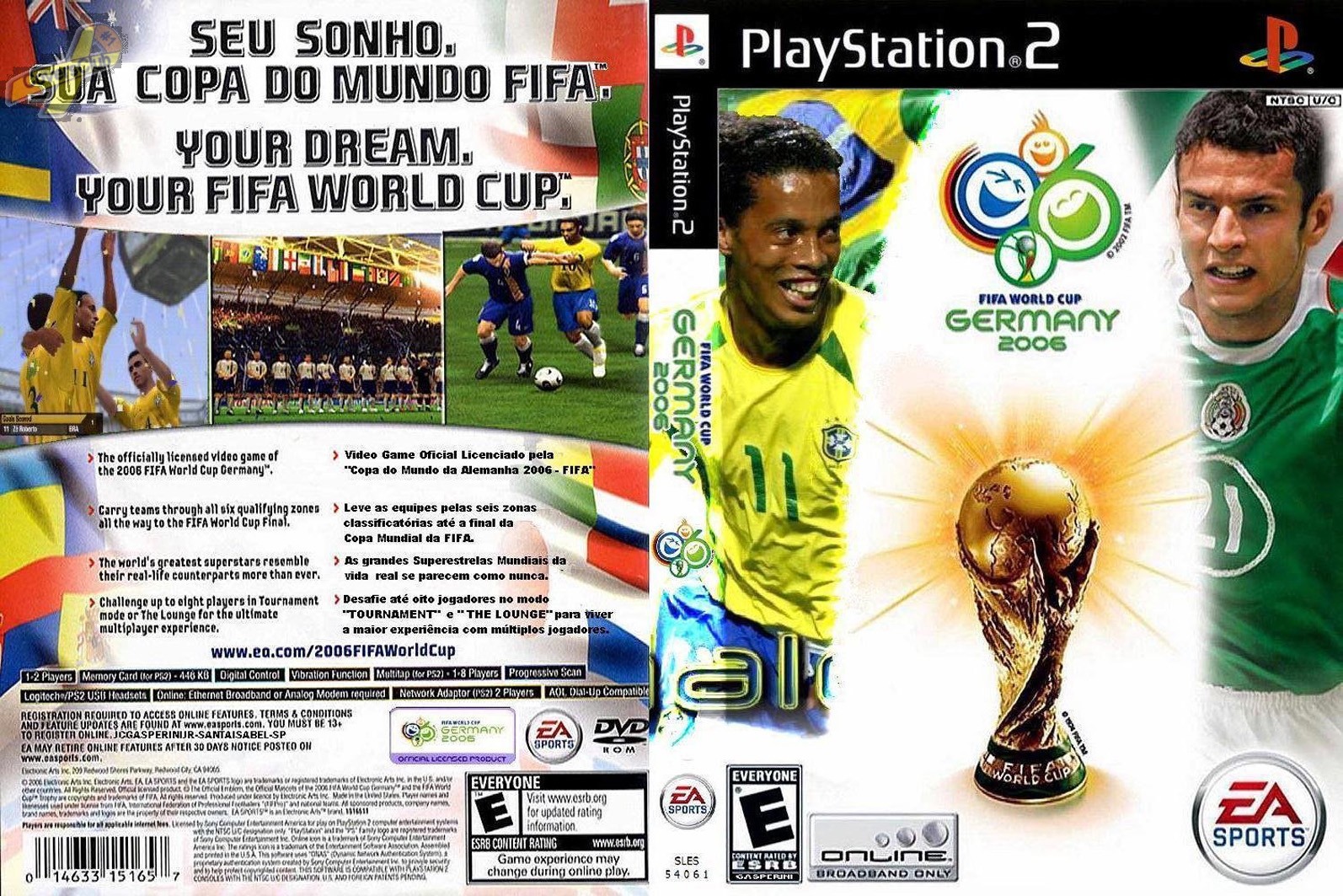 Covers Box Sk Ps2 Cover For Fifa World Cup 06 High Quality Dvd Blueray Movie