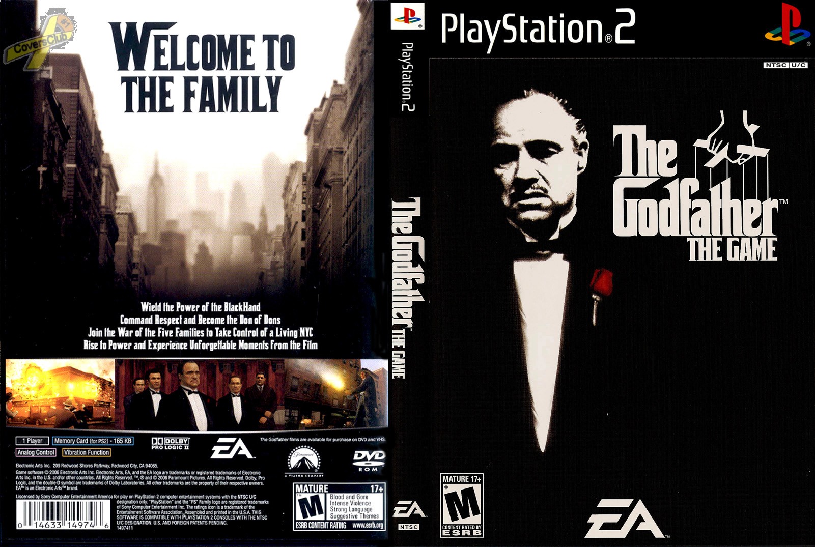 COVERS.BOX.SK ::: ps2 cover for the godfather - high quality DVD / Blueray  / Movie