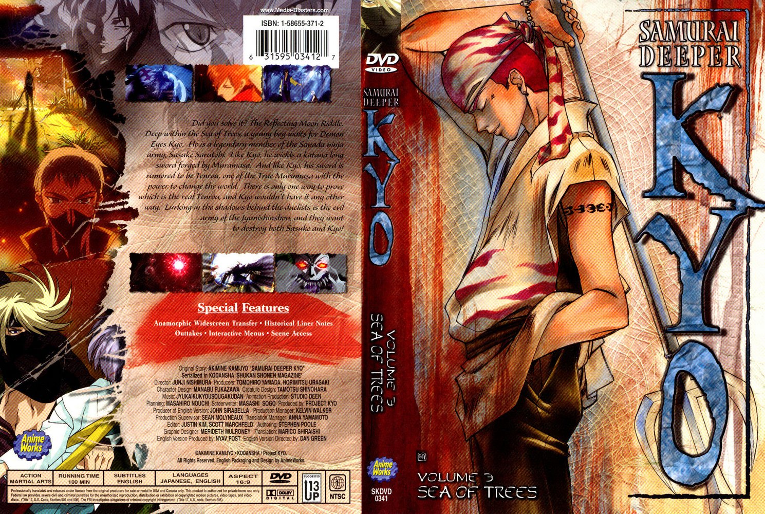 COVERS.BOX.SK ::: samurai deeper kyo volume 3 - high quality DVD / Blueray  / Movie