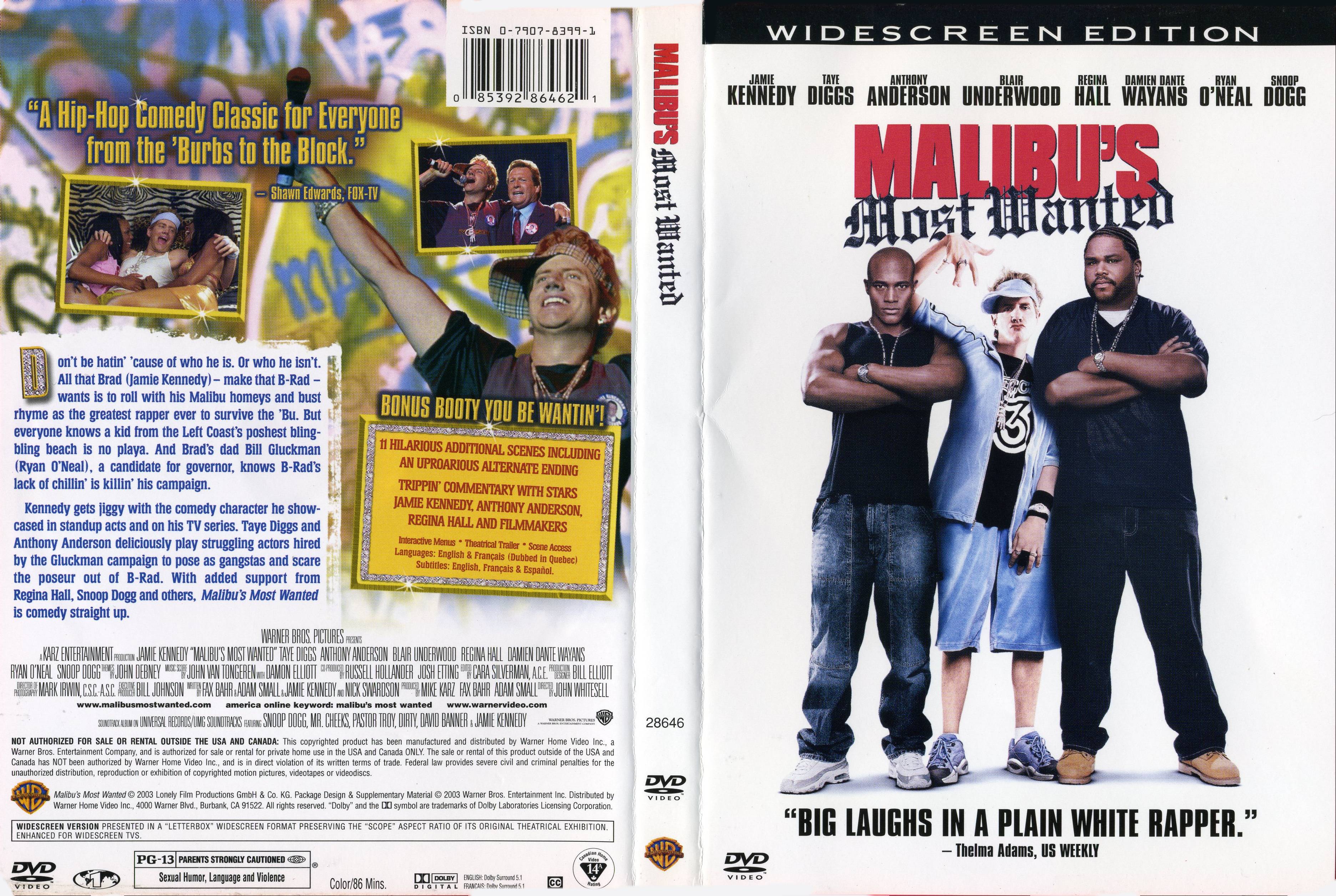 Malibu's Most Wanted (2003) - front back.