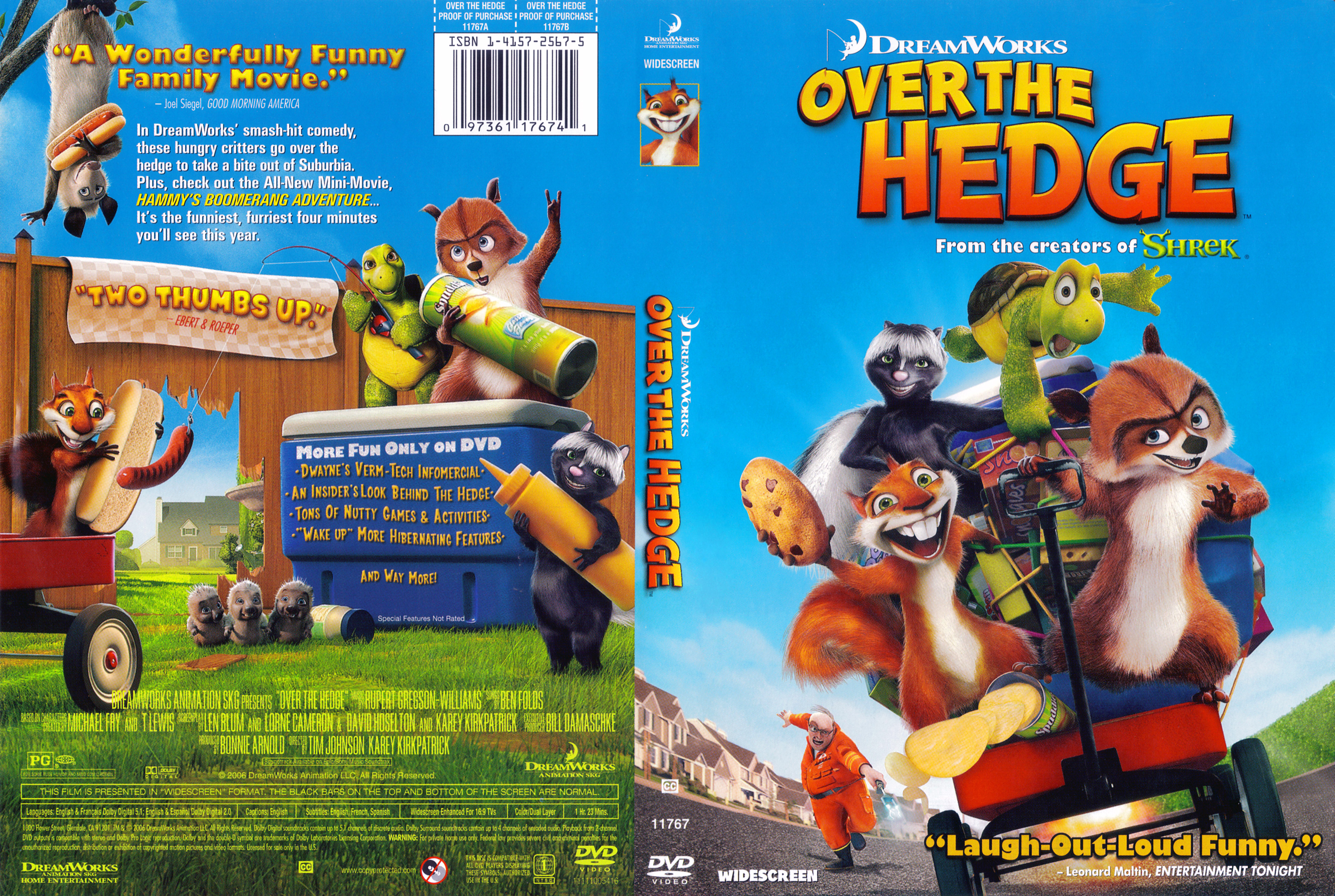 Covers Box Sk Over The Hedge 2006 High Quality Dvd Blueray Movie