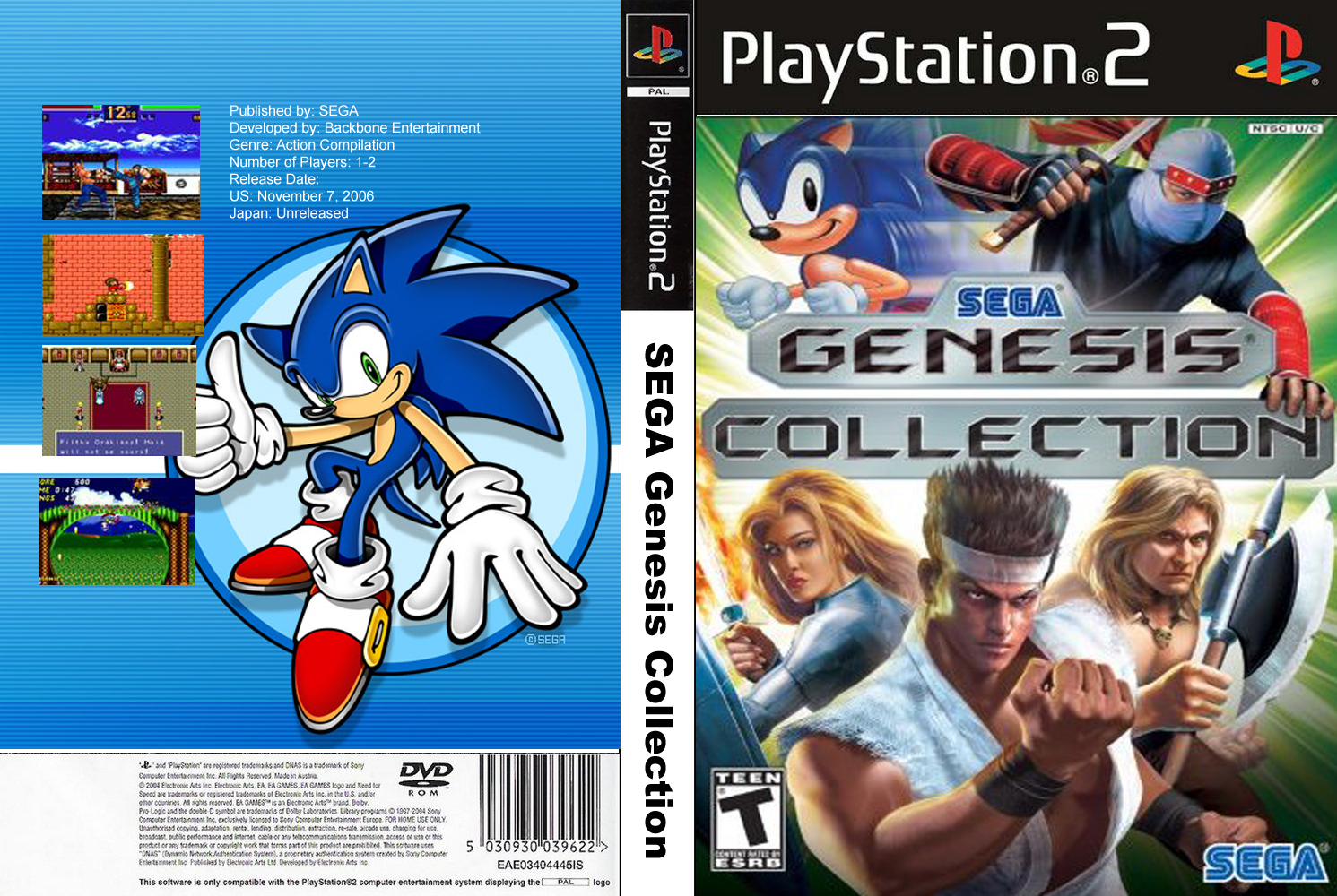 Игры на сегу русские сборник. Sega Mega Drive collection ps2. Sega Classics collection ps2. Sega Genesis collection ps2. Sega Mega Drive collection ps2 обложка.