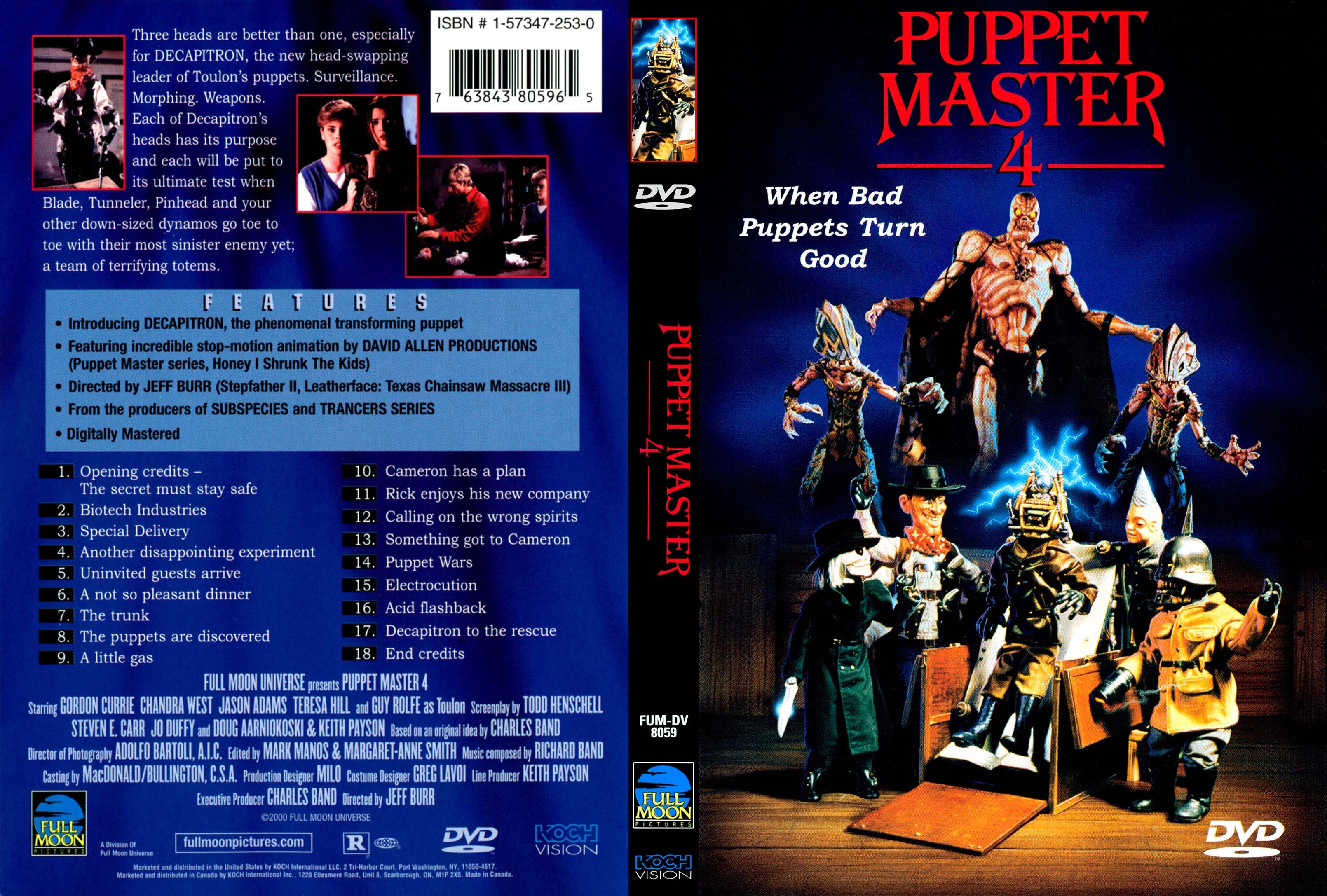 Puppet Master 4 (1993) - front back.