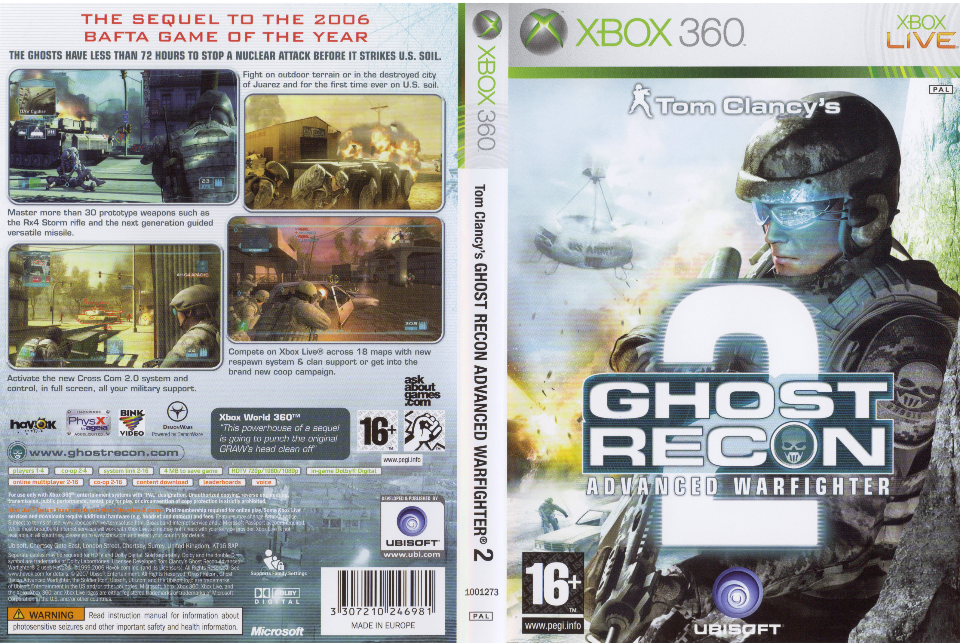 ghost recon advanced warfighter 2 xbox 360