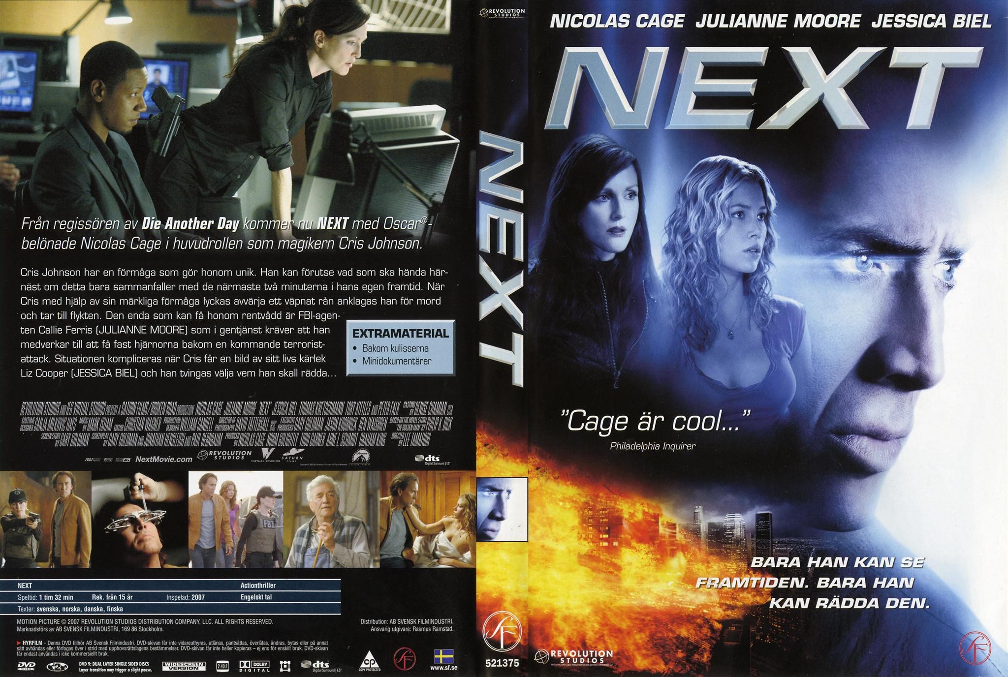 Covers Box Sk Next 2007 High Quality Dvd Blueray Movie He can see a few minutes into the future. dvd blueray movie
