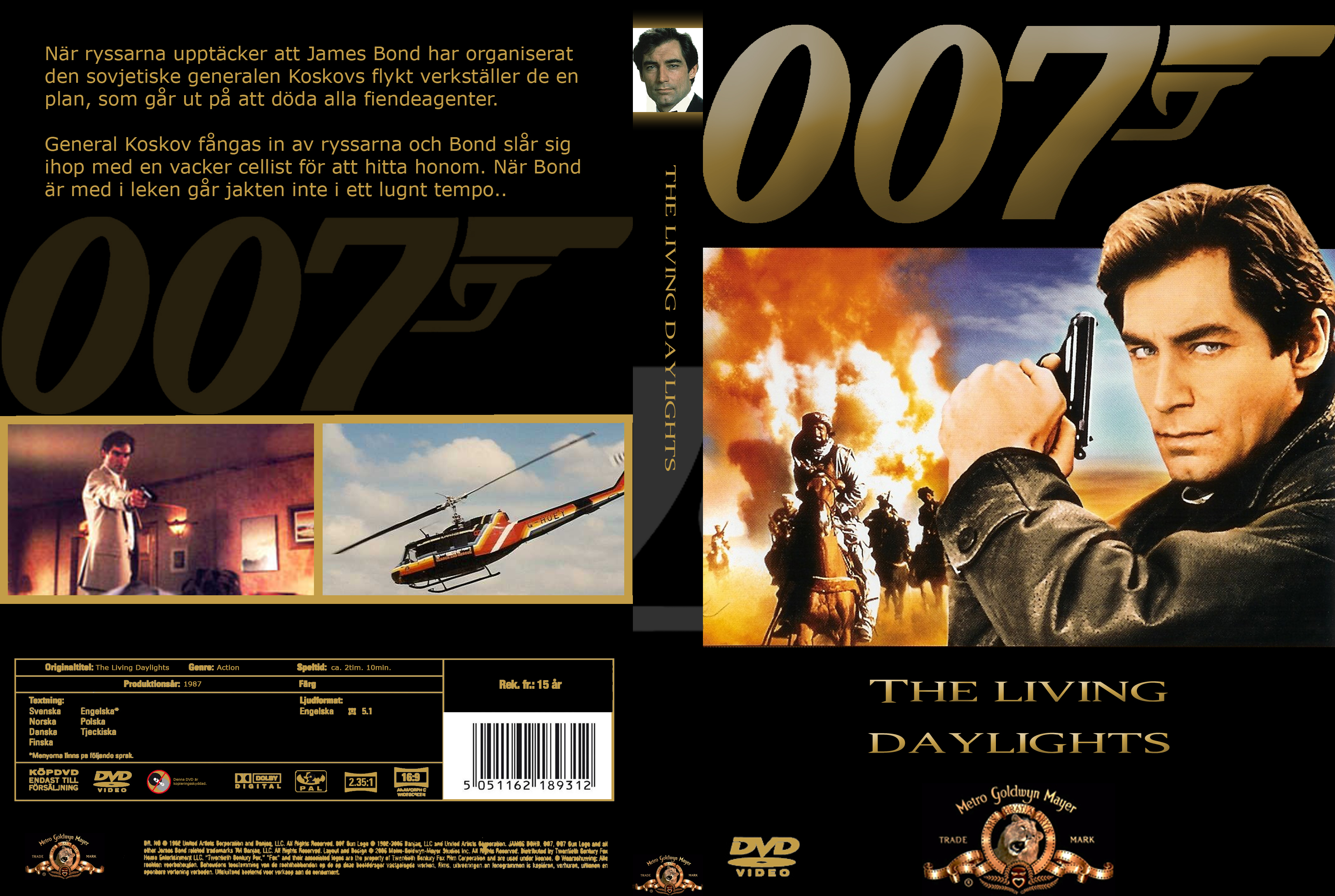 COVERS.BOX.SK ::: 007 - The Living Daylights - high quality DVD ...