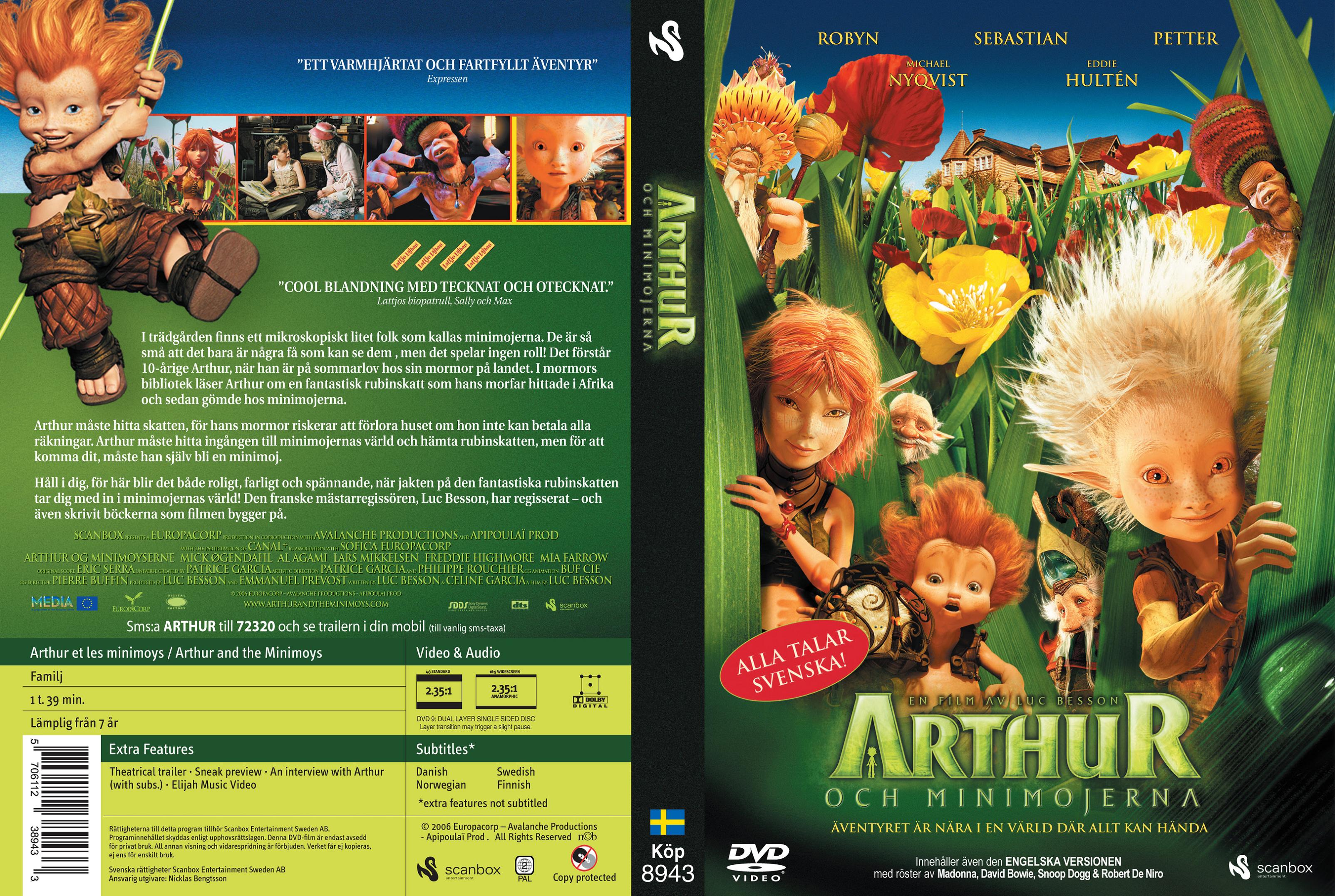 arthur and the minimoys (swe) original - front.