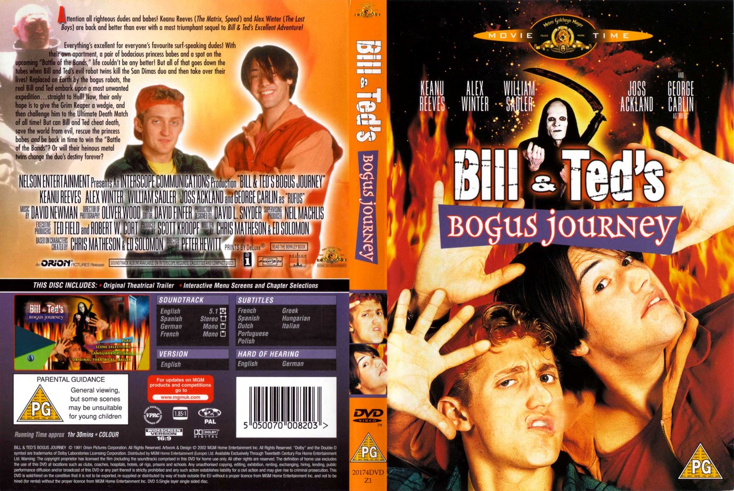 bill and ted's bogus journey dvd