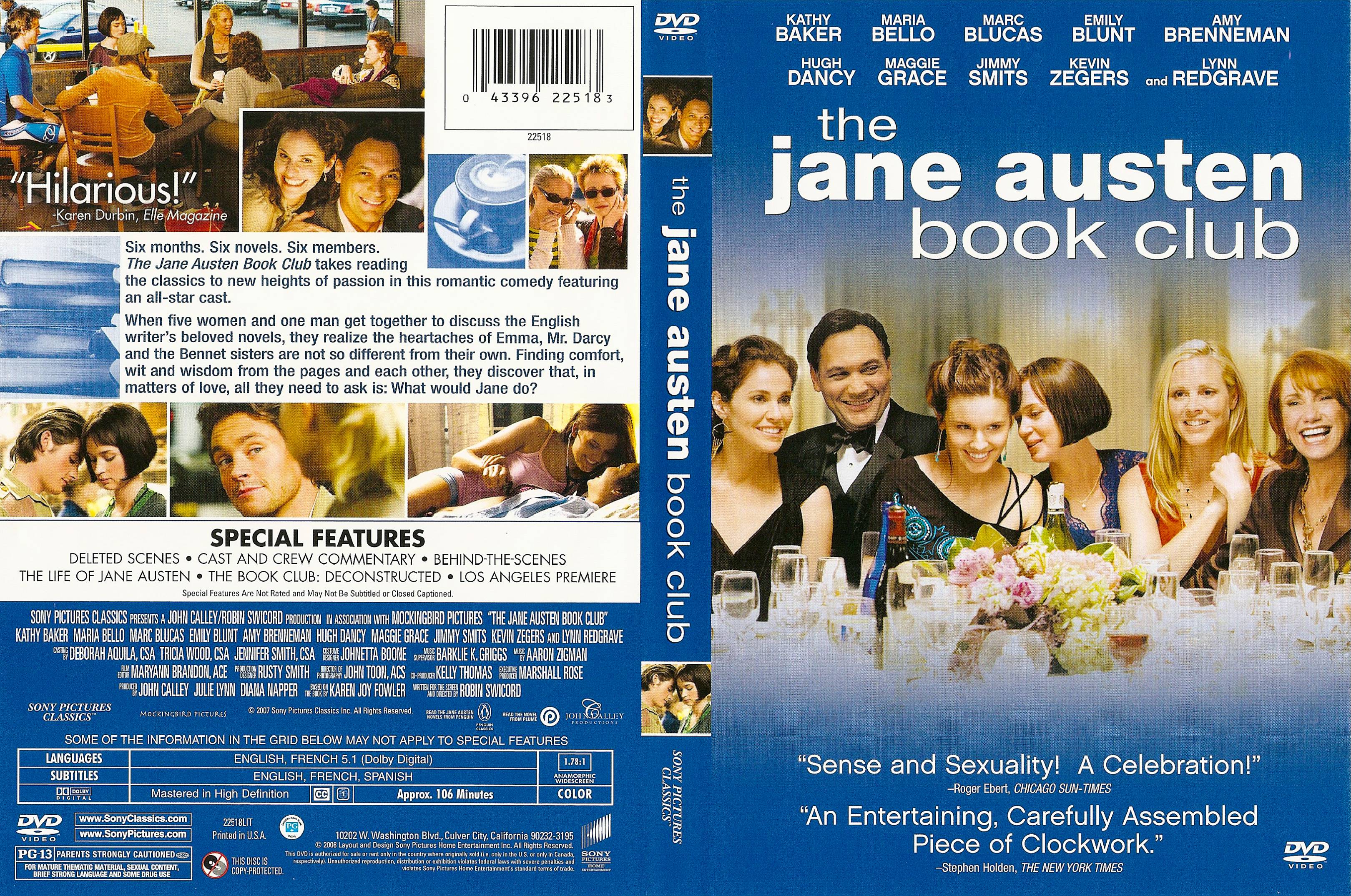 Covers Box Sk The Jane Austen Book Club High Quality Dvd Blueray Movie