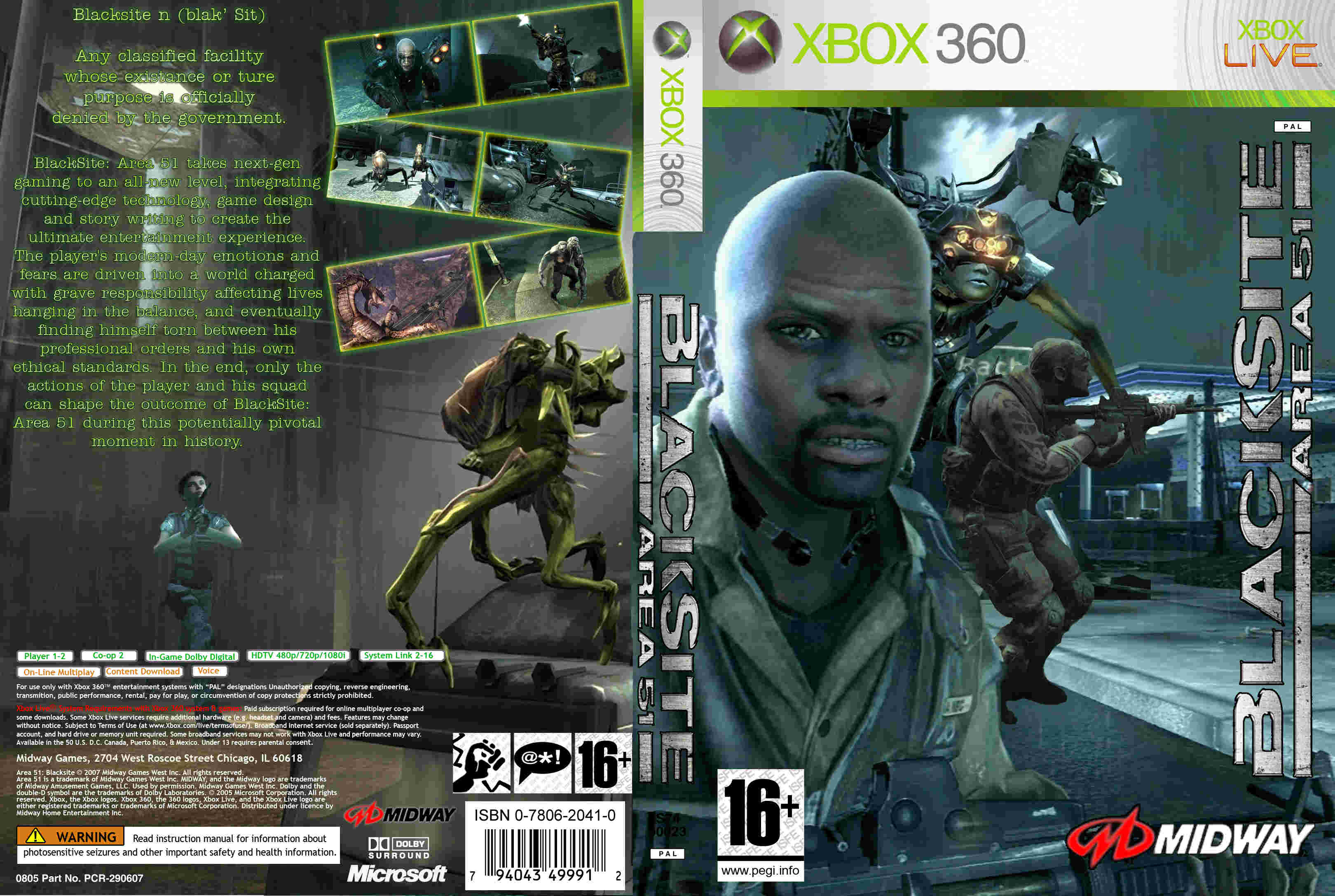 BlackSite Area 51 PC DVD shooter game