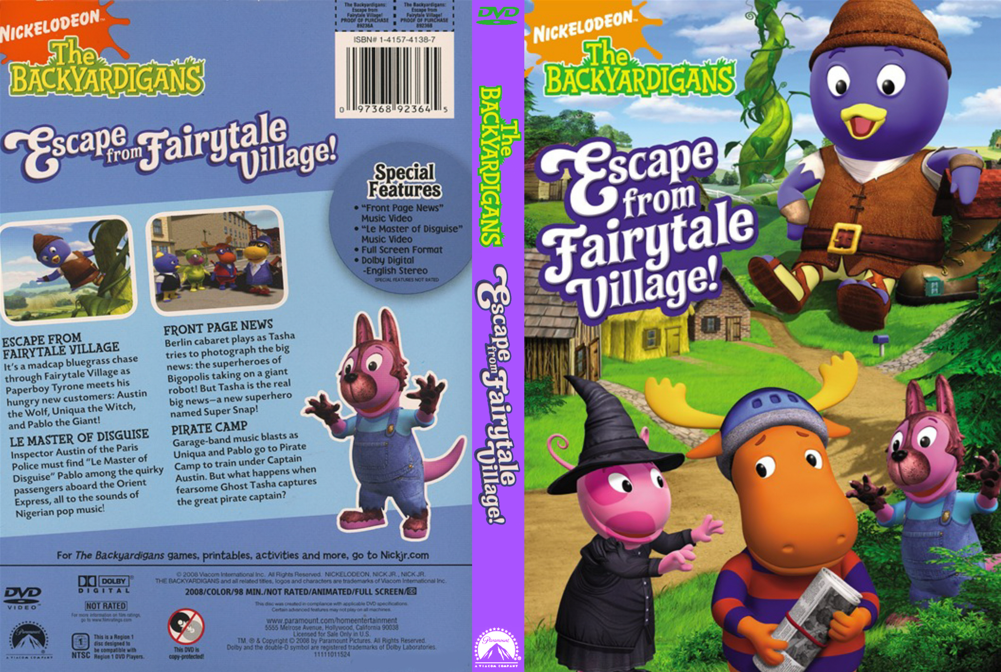 the backyardigans escape from fairytale village 2008 - front.
