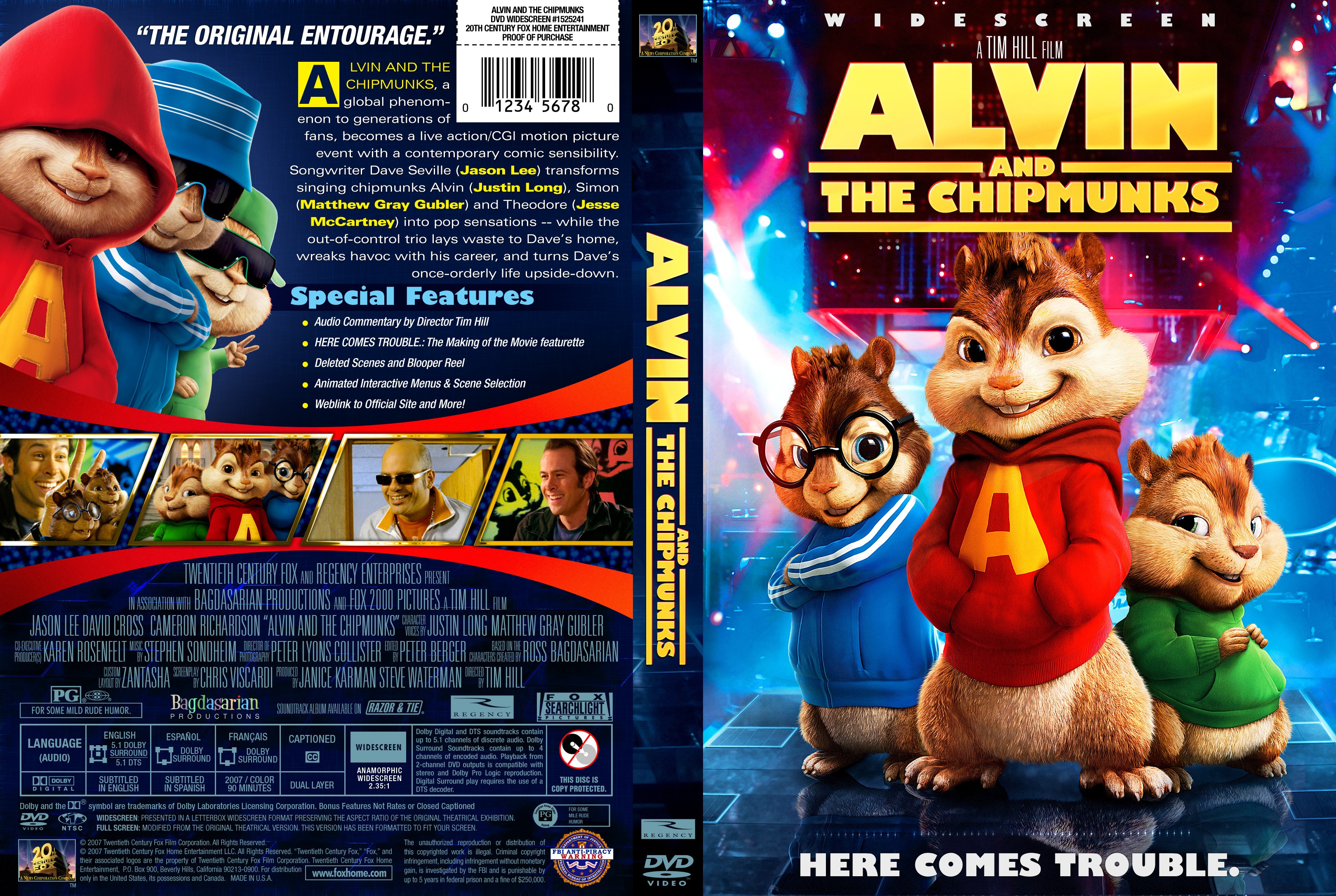 Alvin And The Chipmunks (2008) - front.