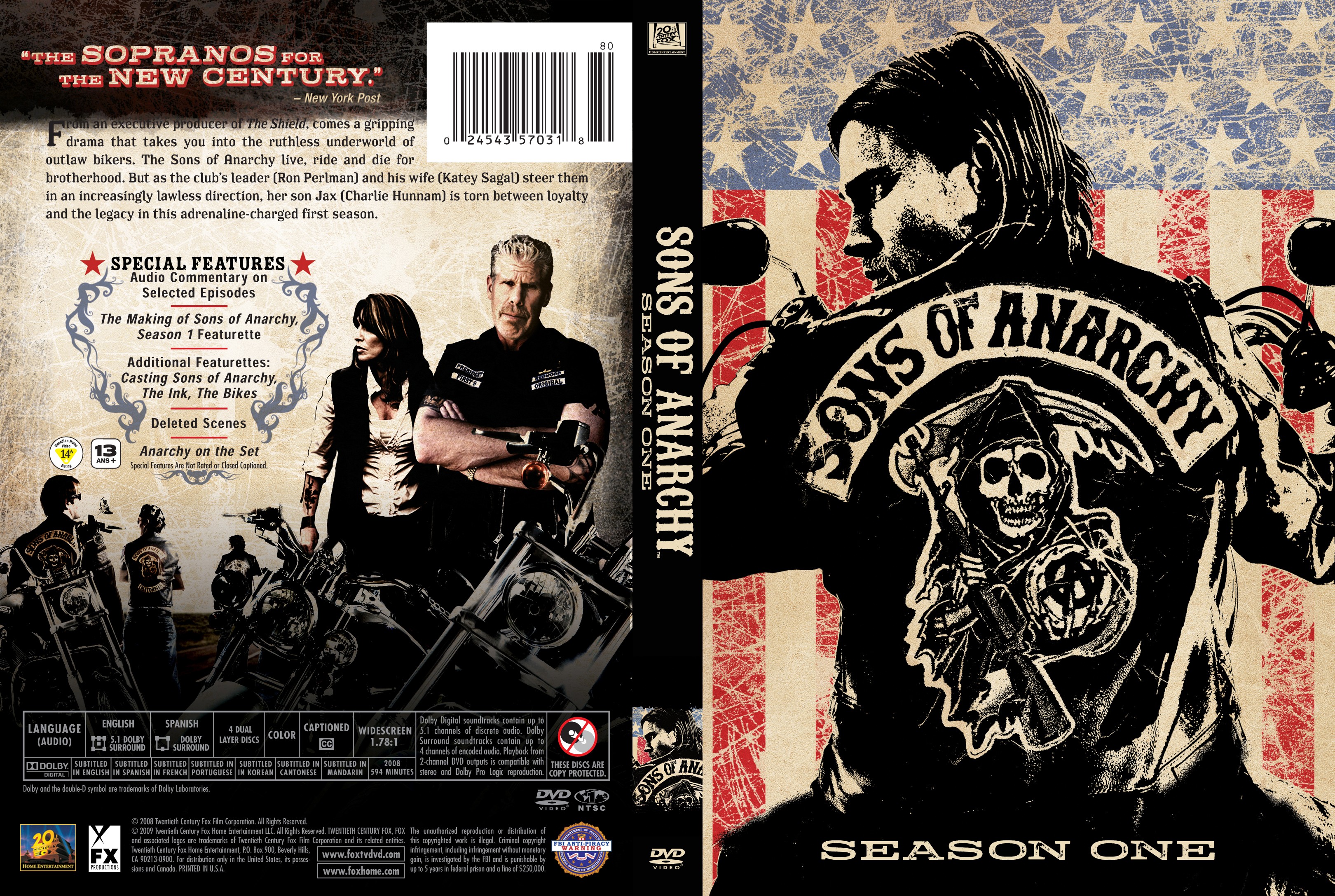 Sons of Anarchy: Season 1 [DVD] [2008] [Region 1] [US Import] [NTSC]