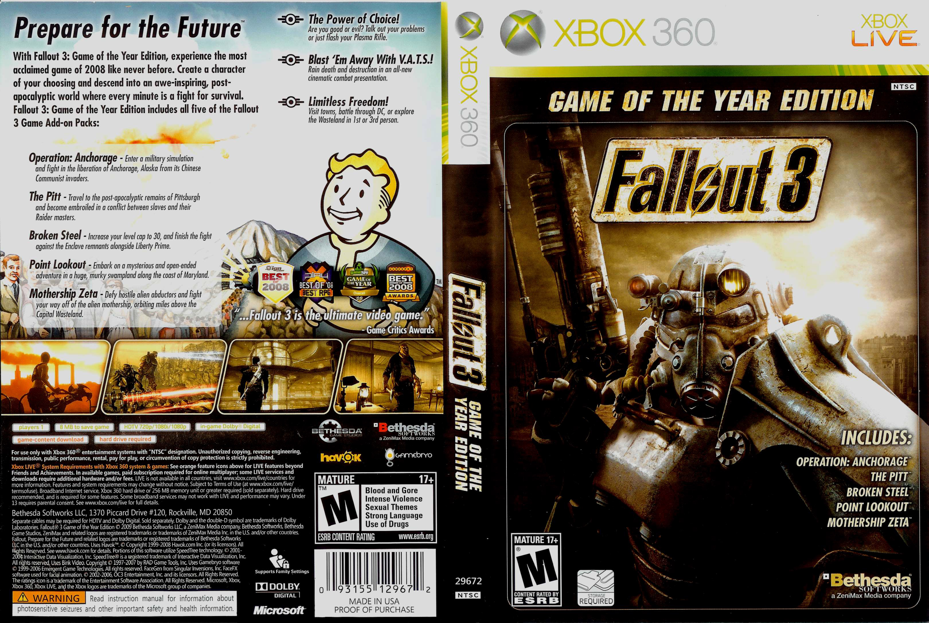Русификатор fallout epic games. Fallout 3 Xbox 360 обложка. Fallout 3 game of the year Edition Xbox 360. Fallout 3 GOTY Xbox 360. Fallout 2 Xbox 360.