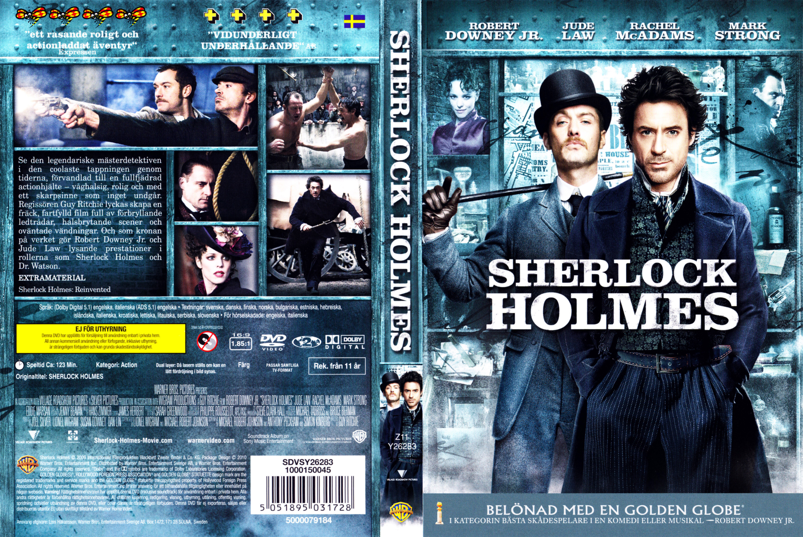 Шерлок Холмс 2009 Blu ray poster