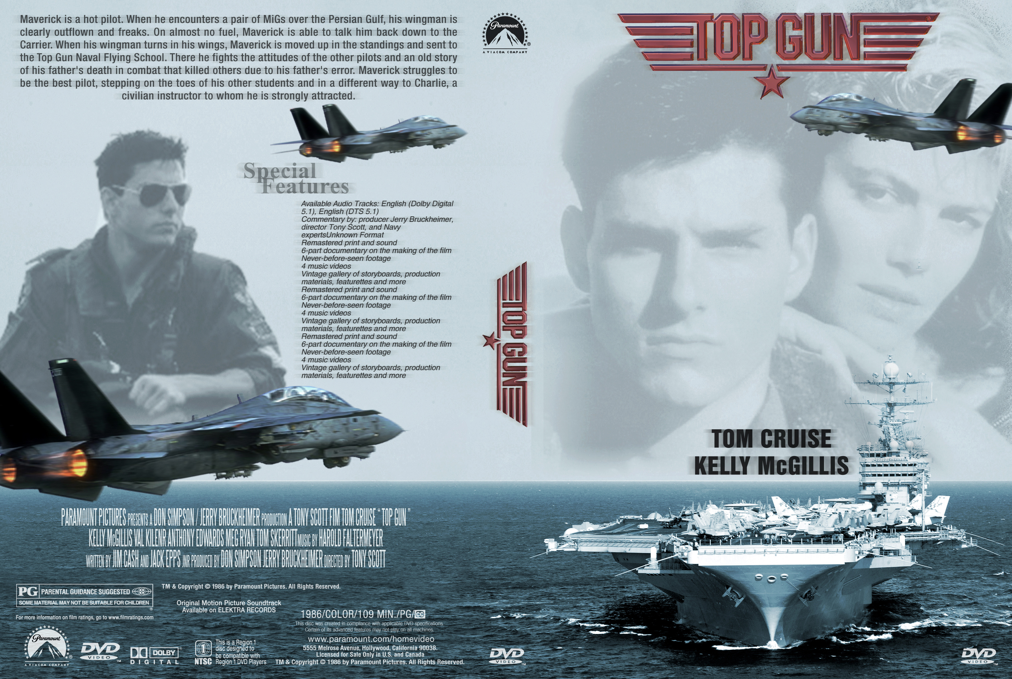 Coversboxsk Top Gun 1986 High Quality Dvd Blueray Movie