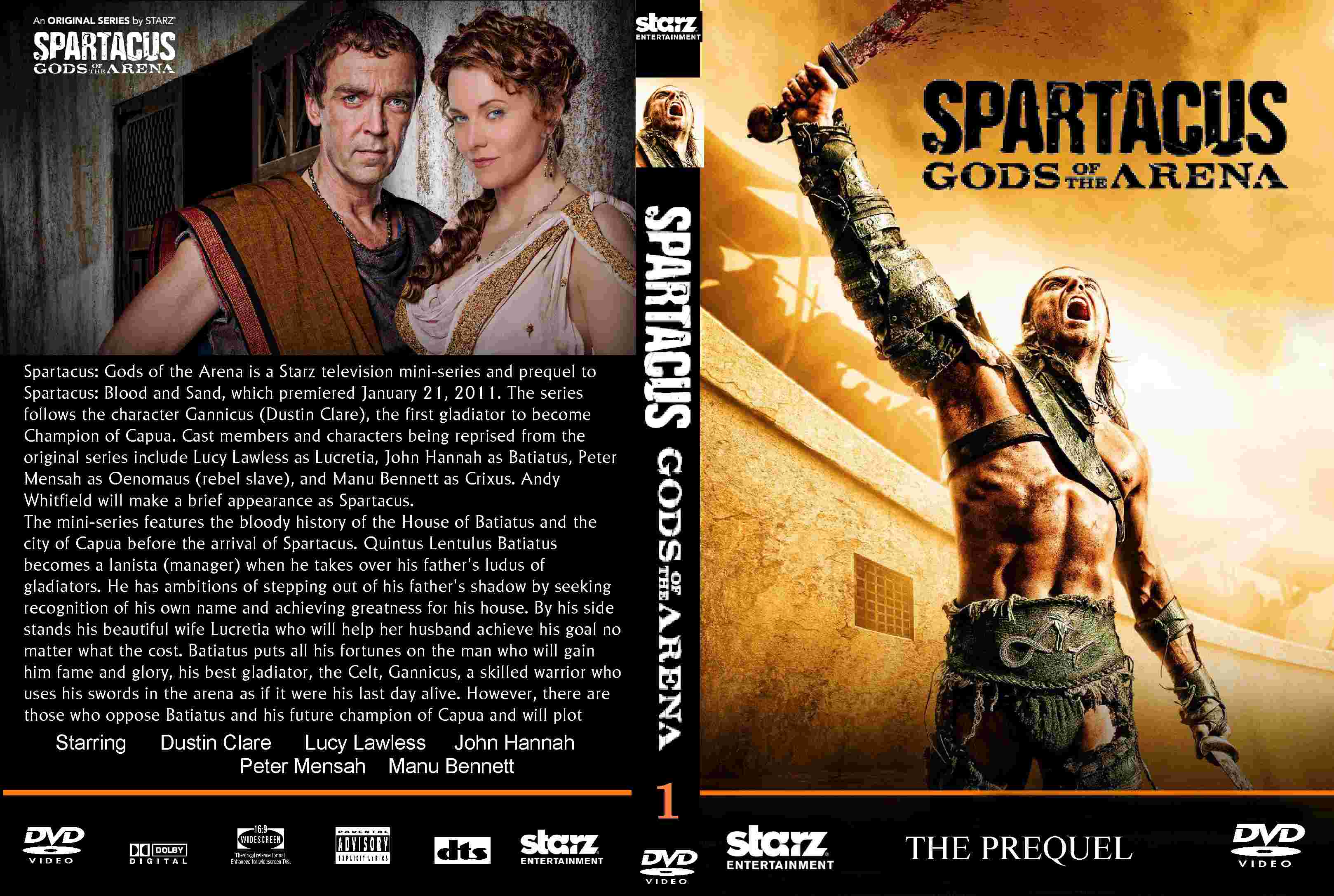 COVERS.BOX.SK ::: spartacus gods of the arena - high quality DVD