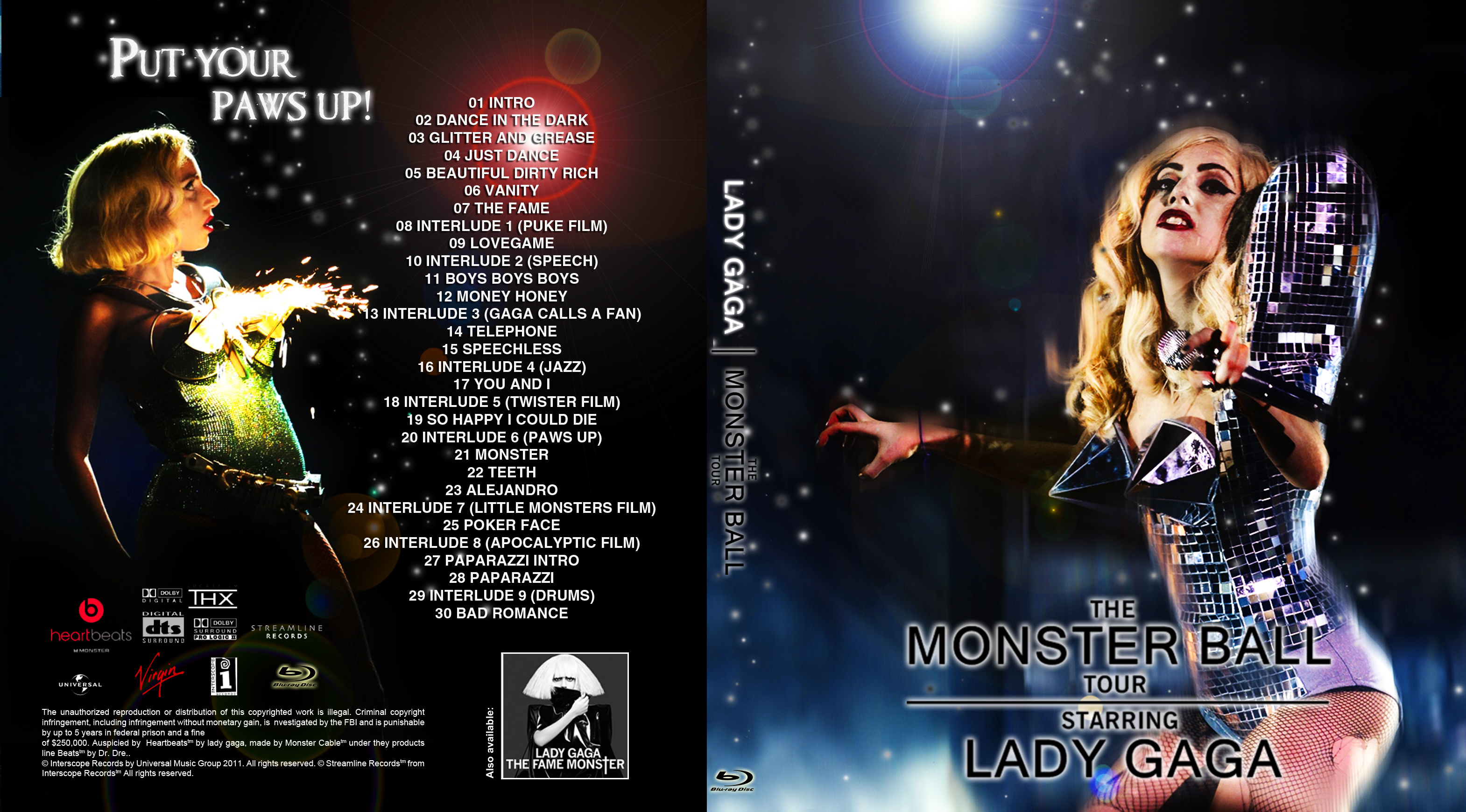 lady gaga monster ball tour blu ray