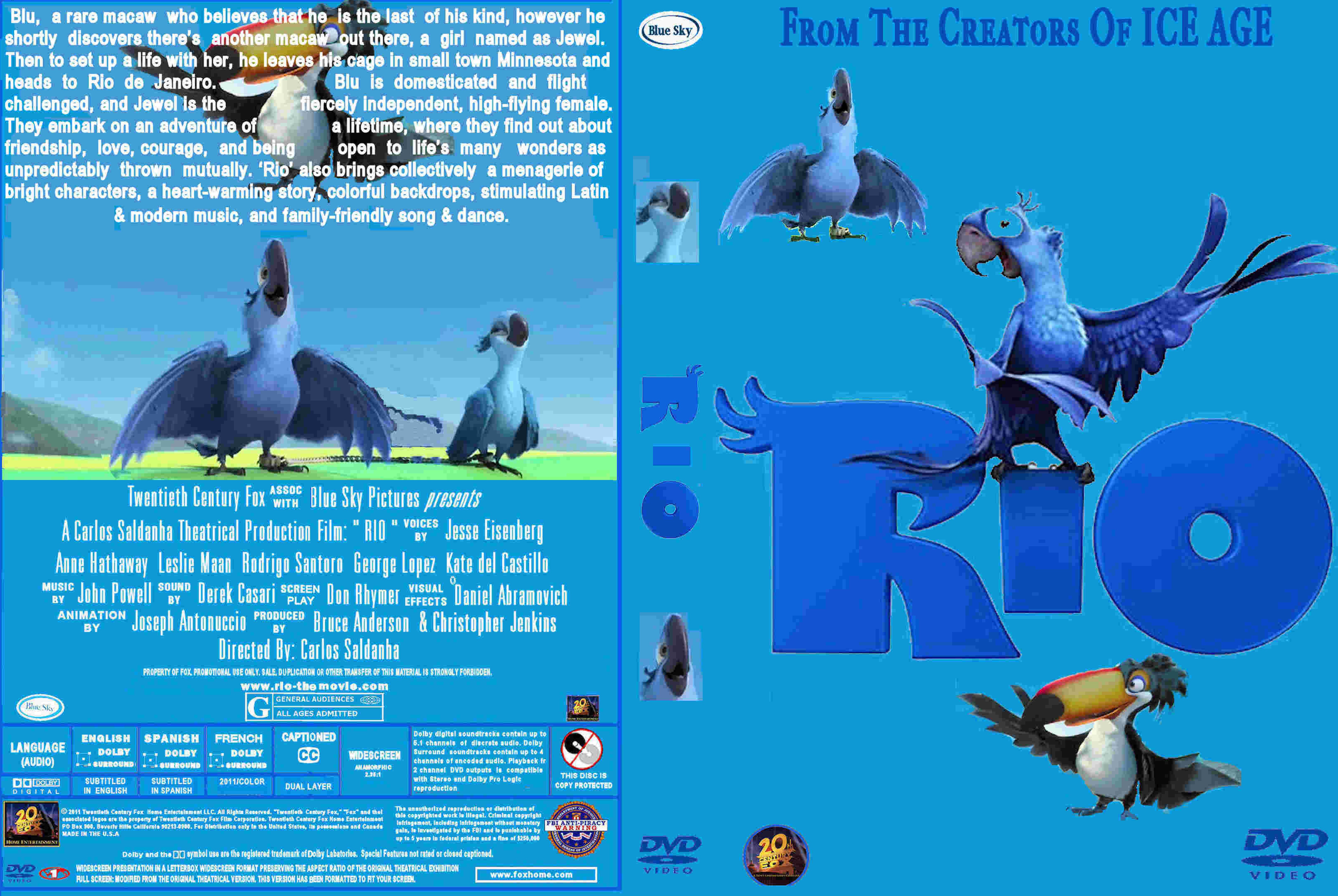 Covers Box Sk Rio 11 High Quality Dvd Blueray Movie