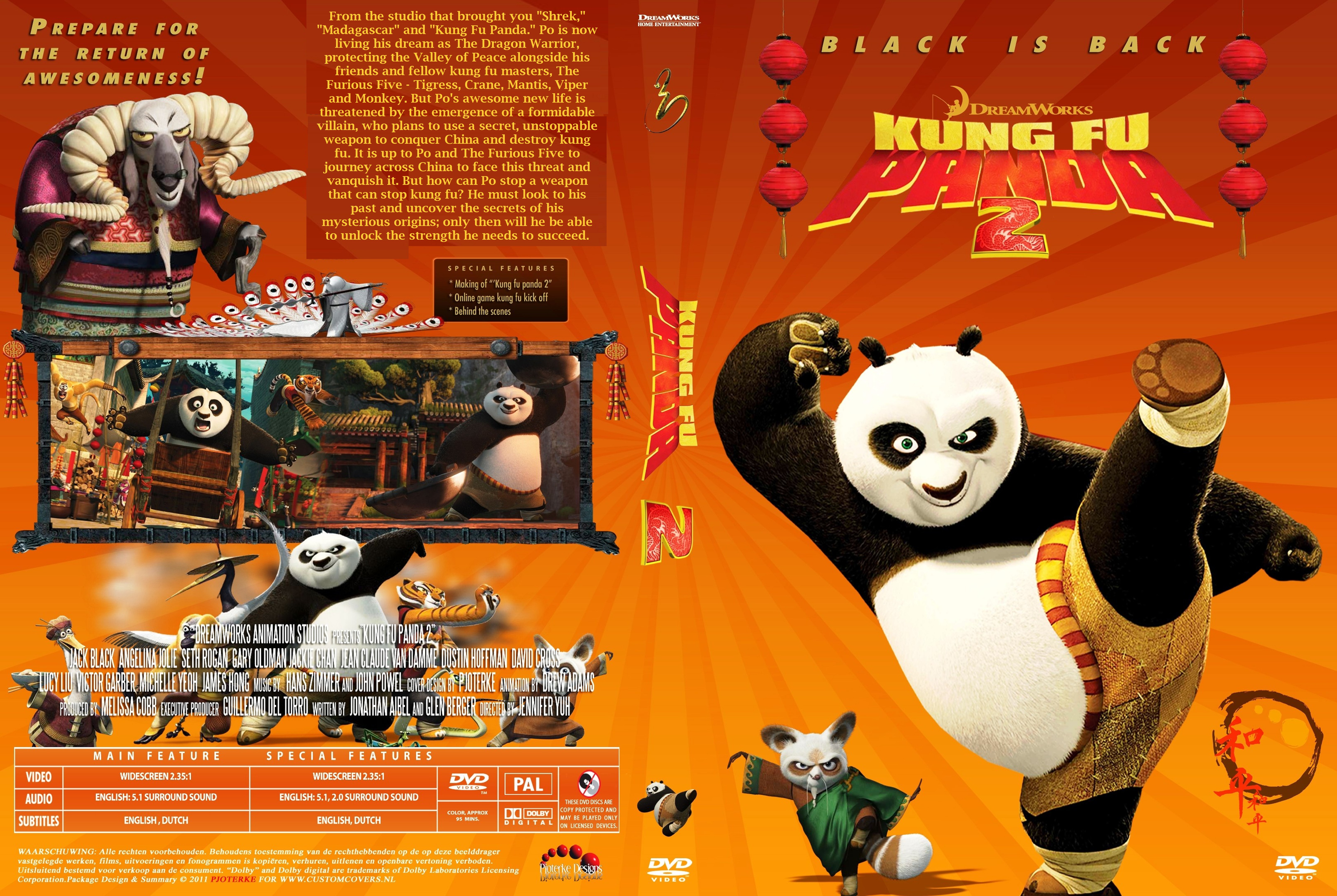 kung fu panda 2 dvd cover