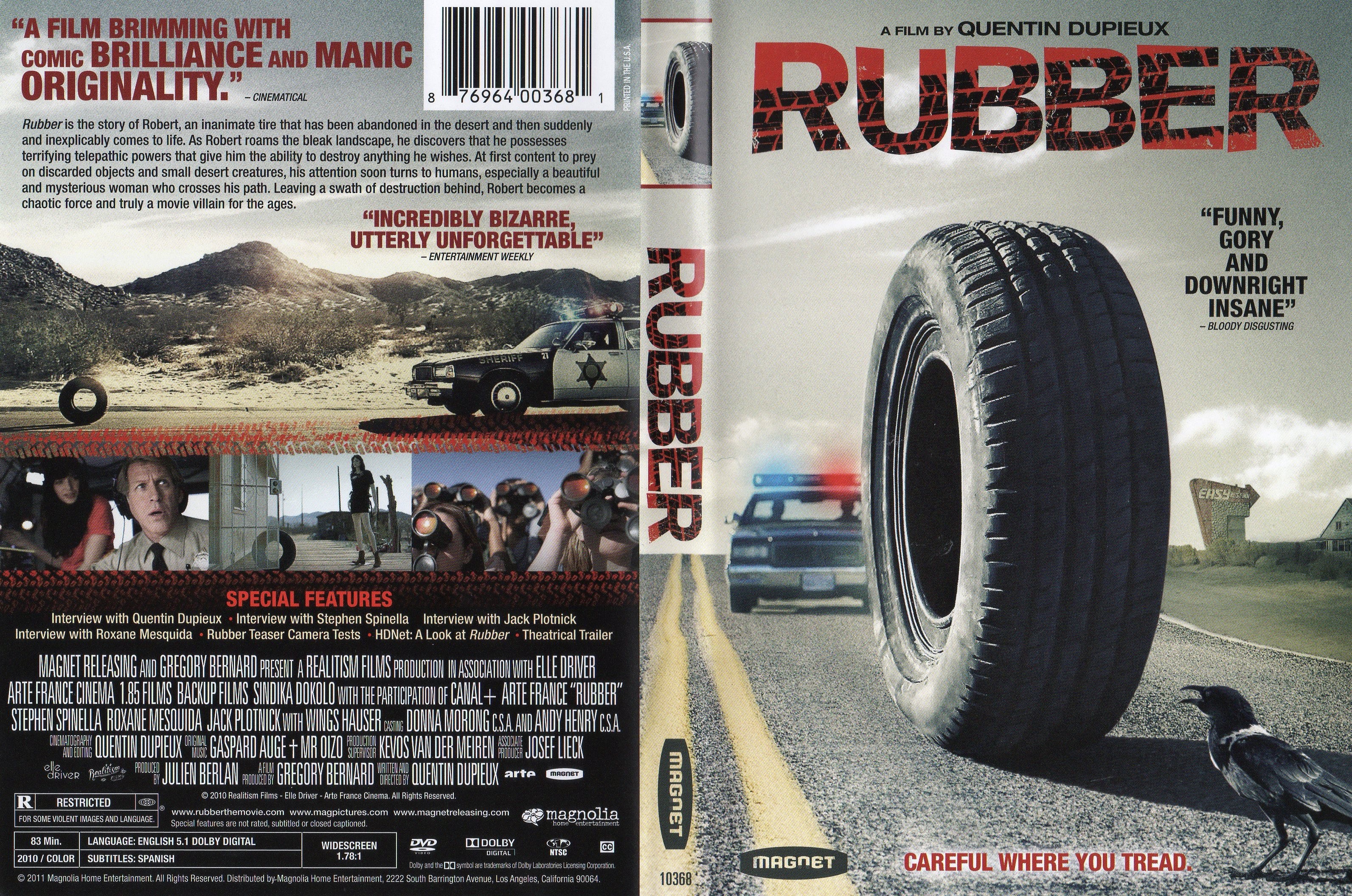 auxiliar Melancólico bicapa COVERS.BOX.SK ::: rubber (2010) - high quality DVD / Blueray / Movie