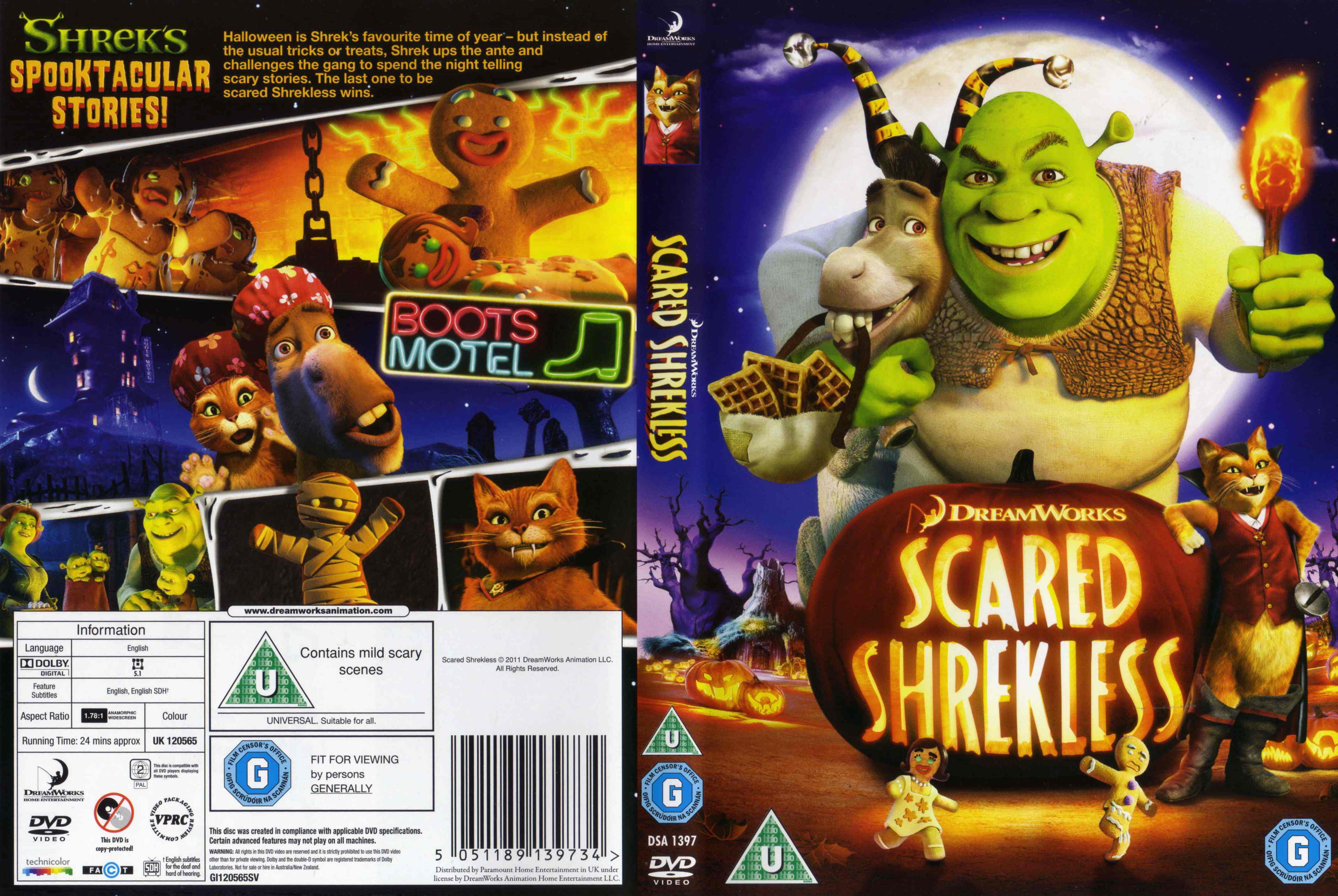 scared shrekless dvd