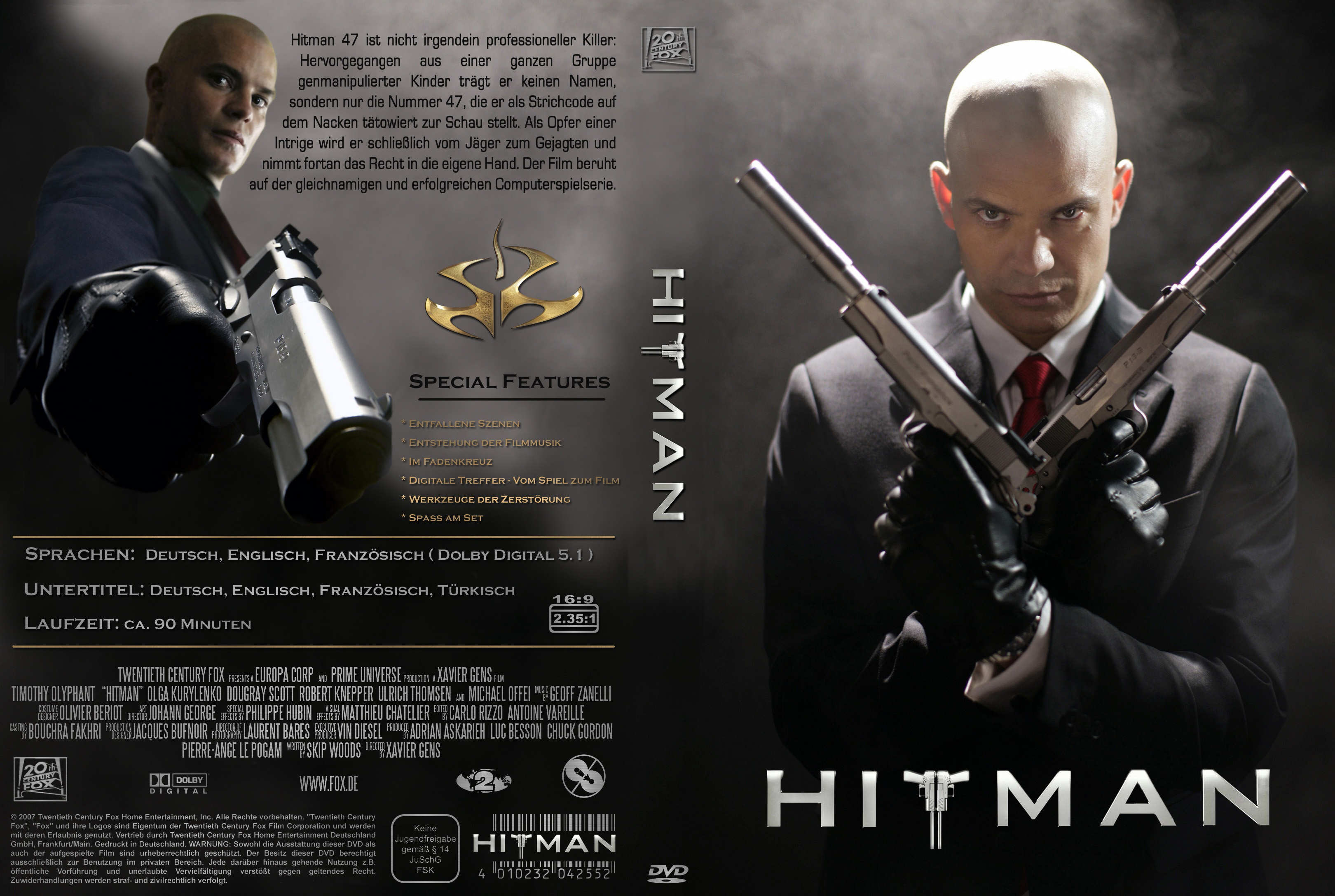 COVERS.BOX.SK ::: Hitman (2007) - high quality DVD ...