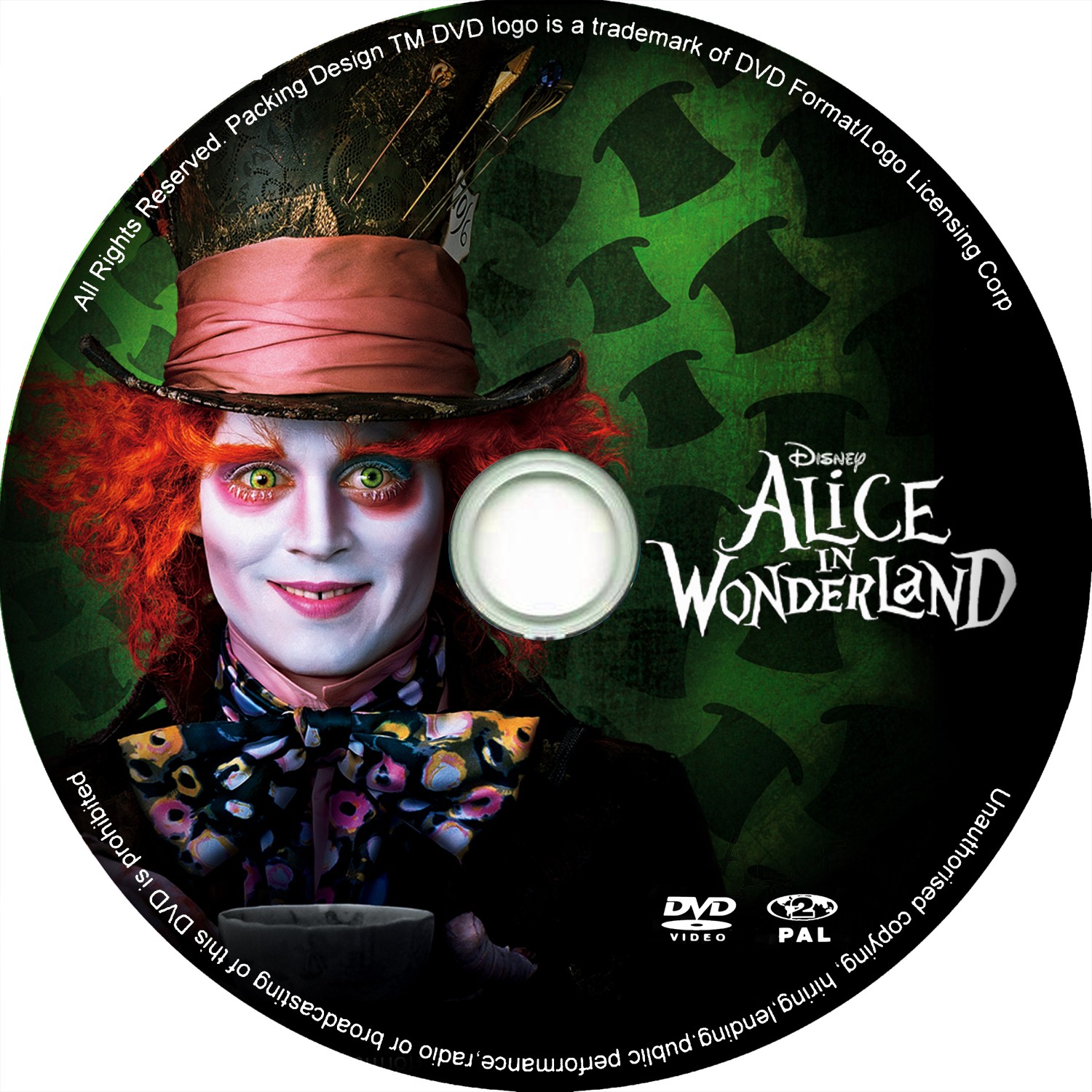 COVERS.BOX.SK ::: Alice in Wonderland (2010) - high quality DVD ...