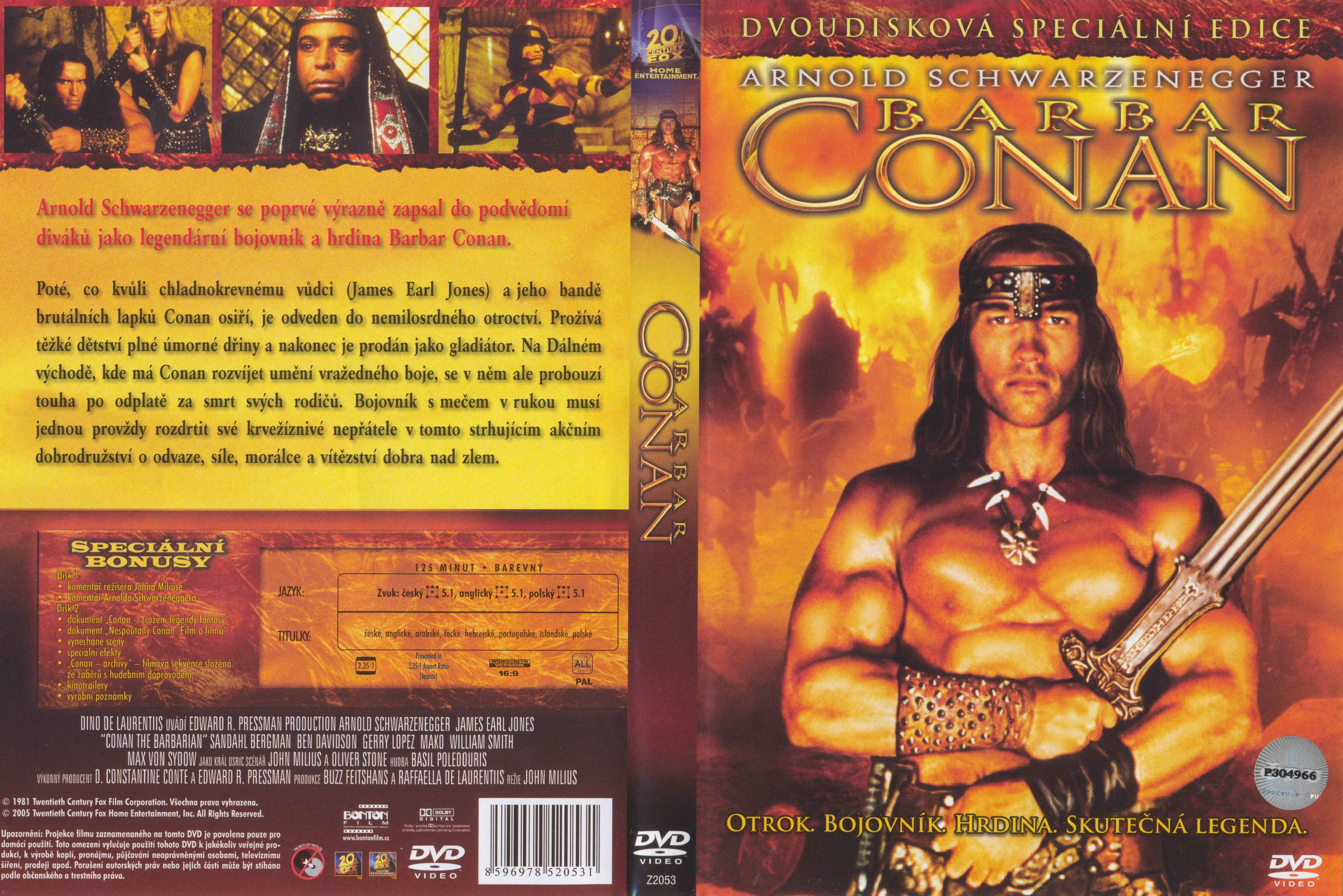 CONAN EL BARBARO / DVD