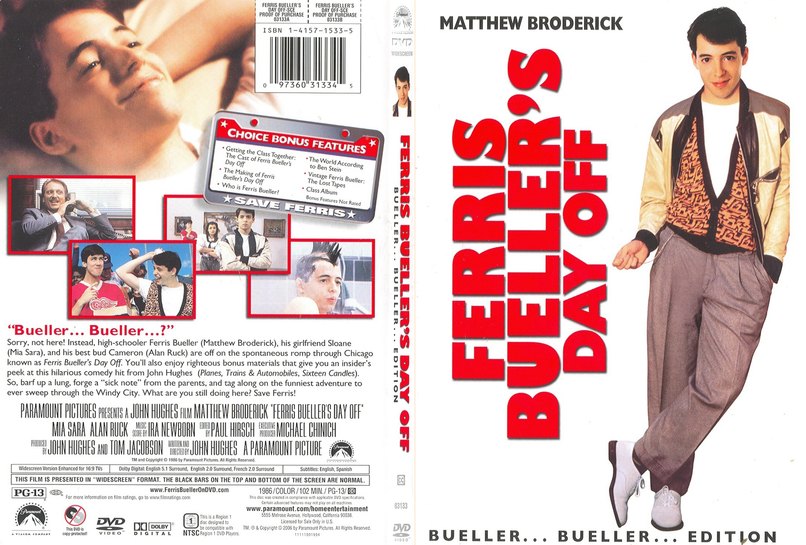 ferris buellers day off - front back.