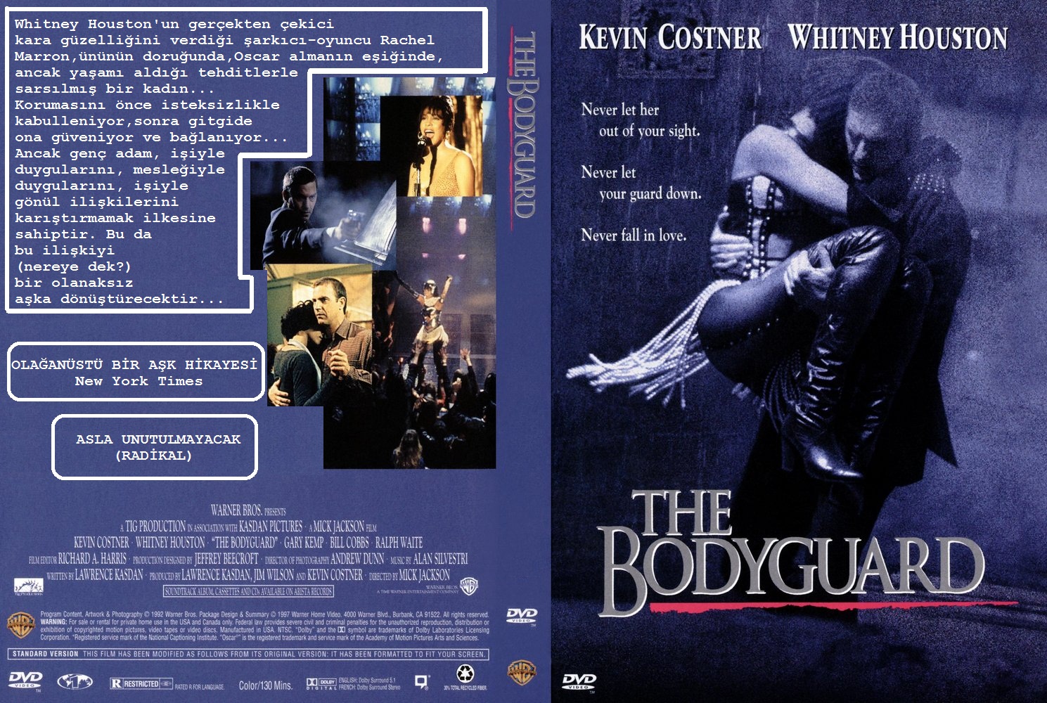 COVERS.BOX.SK ::: The Bodyguard (1992) TURKISH - high quality DVD / Blueray  / Movie