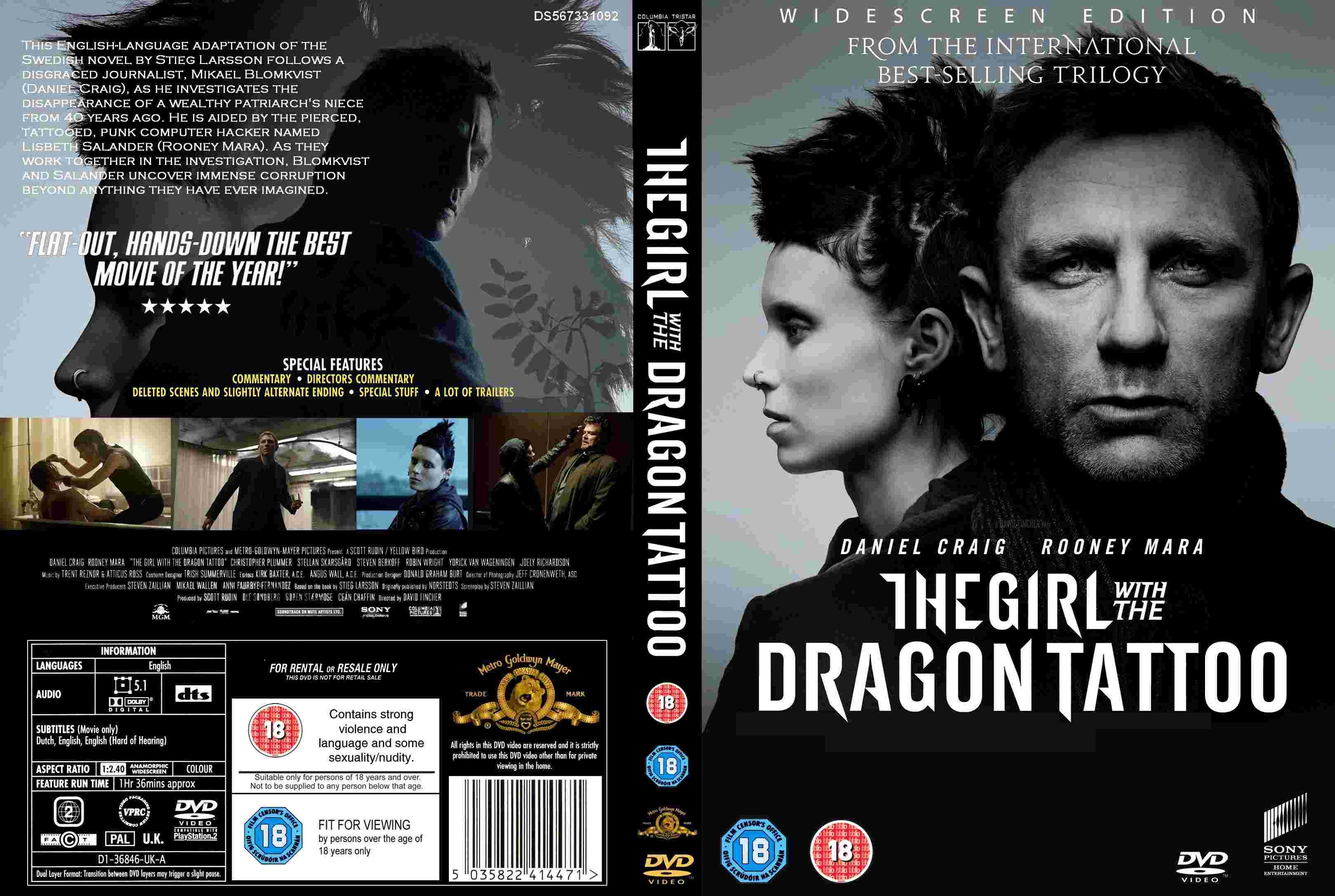 The girl with the Dragon Tattoo DVD