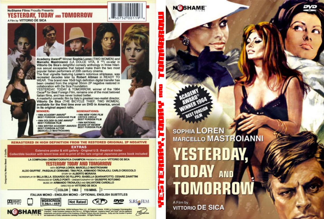 Covers Box Sk Yesterday Today And Tomorrow High Quality Dvd Blueray Movie