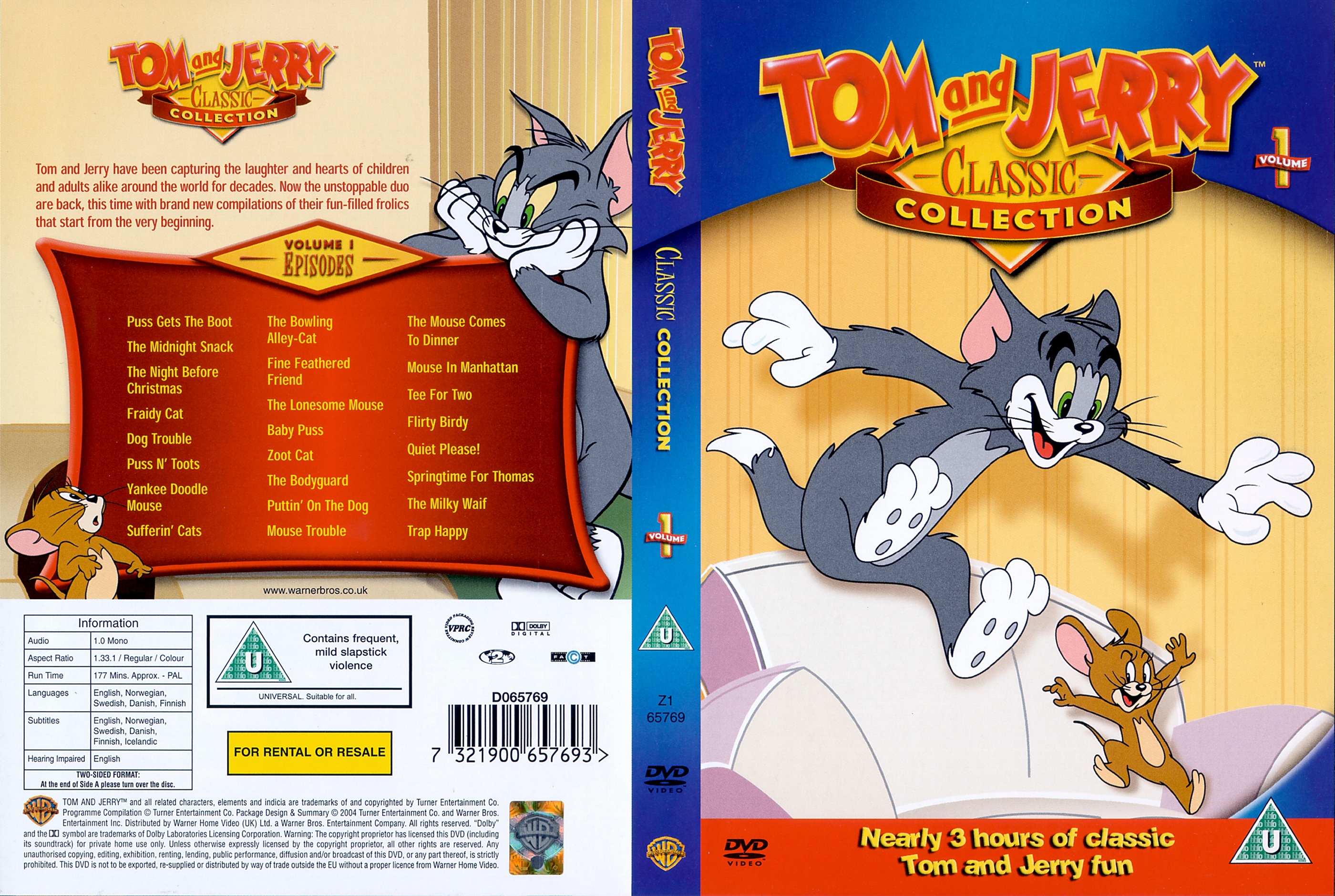  ::: tom and jerry v1 [imdb-dl5] - high quality DVD / Blueray  / Movie