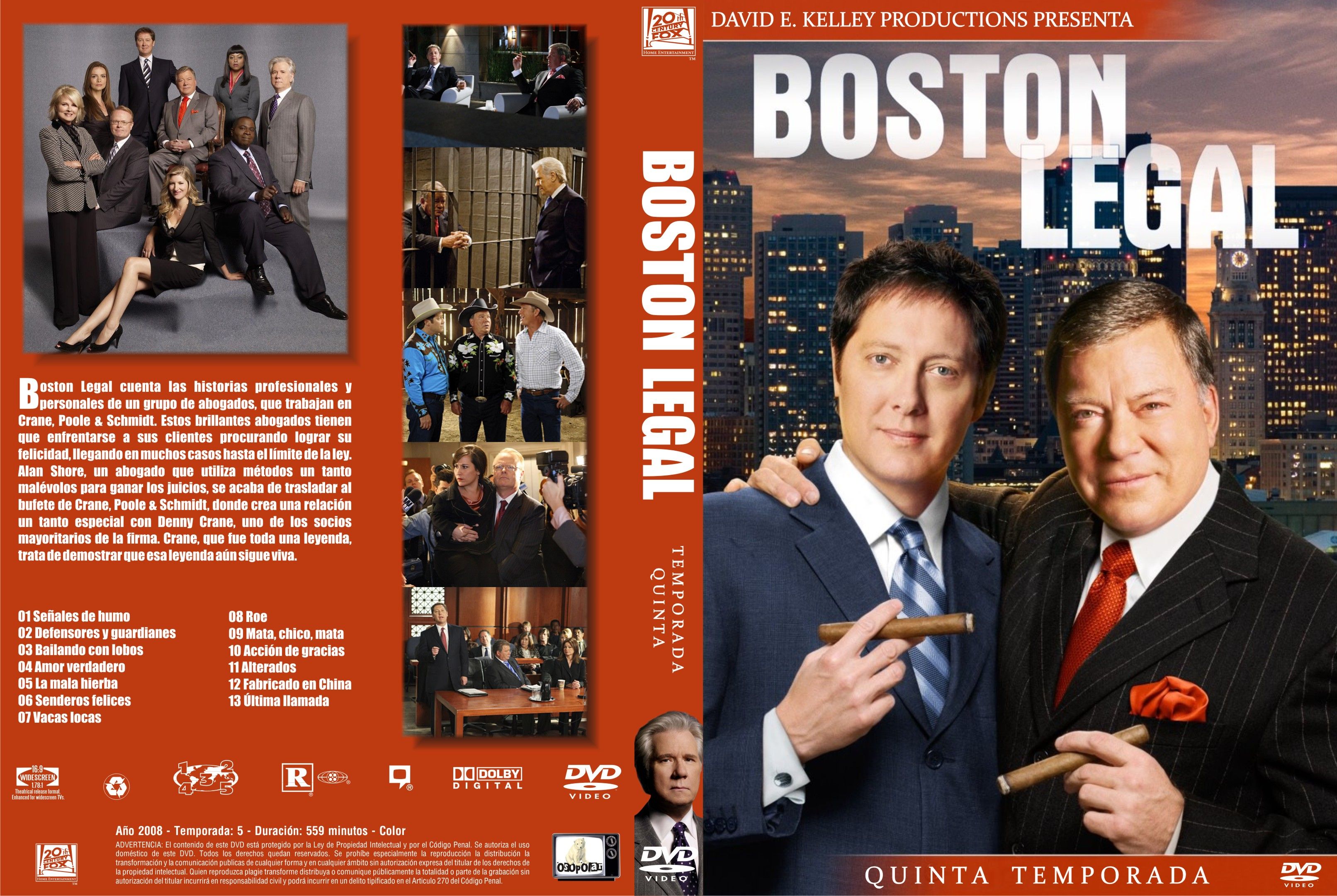 Covers Box Sk Boston Legal All Seasons Imdb Dl5 High Quality Dvd Blueray Movie